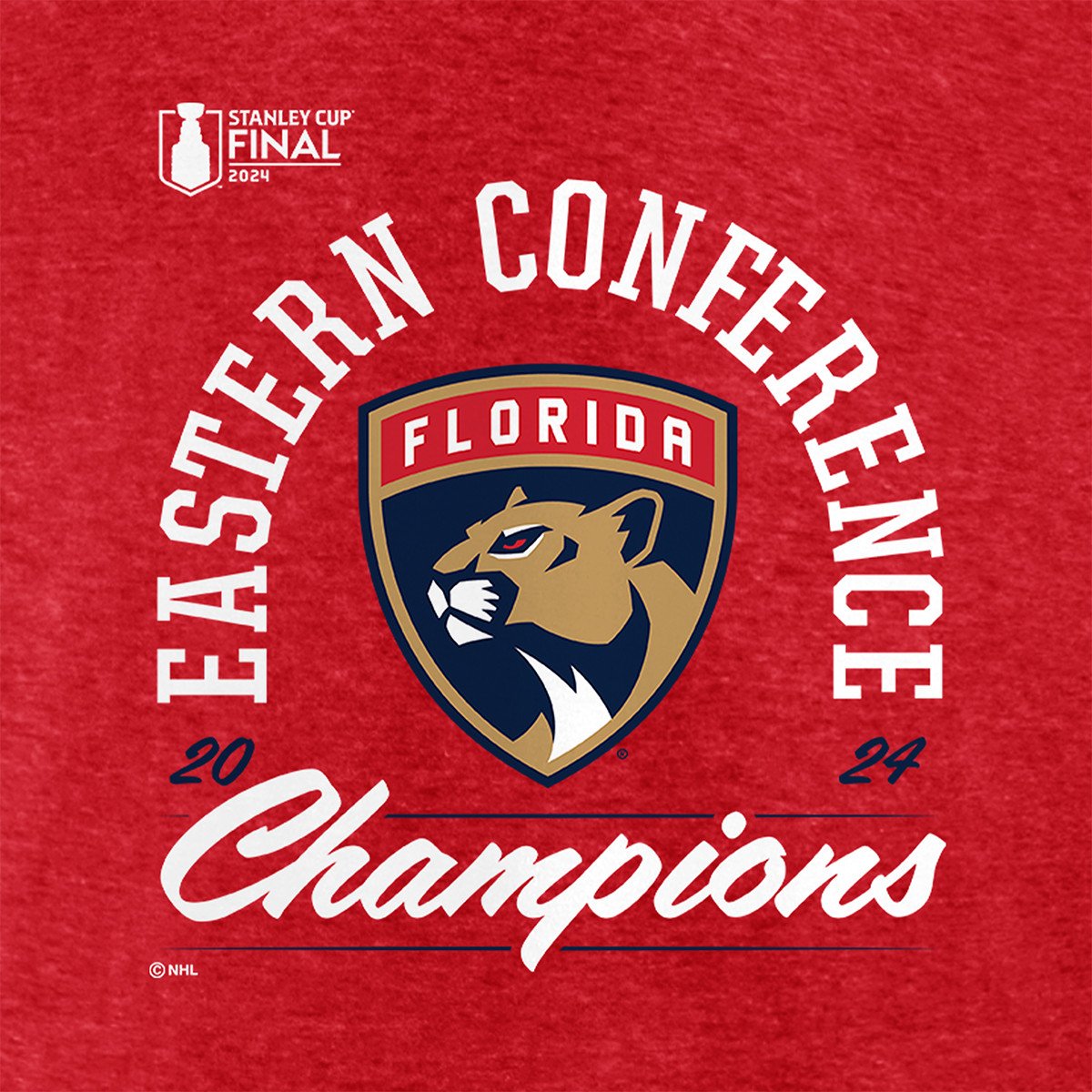 Florida Panthers Women's 2024 Eastern Conference Champs Drive T-Shirt