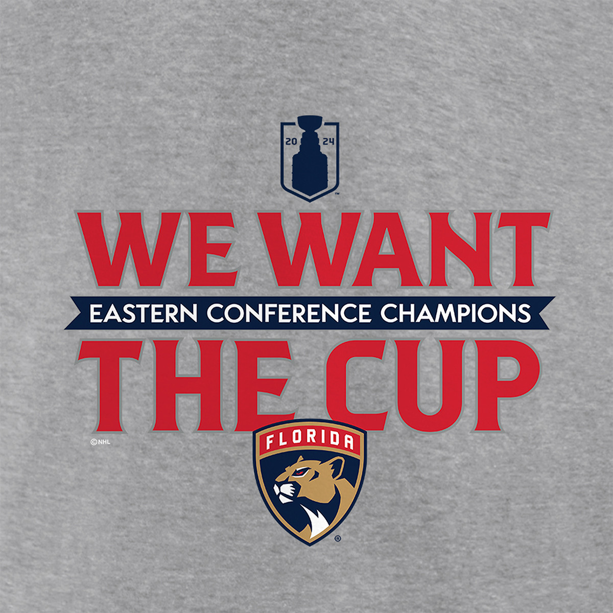 Florida Panthers 2024 Stanley Cup Final We Want the Cup T-Shirt
