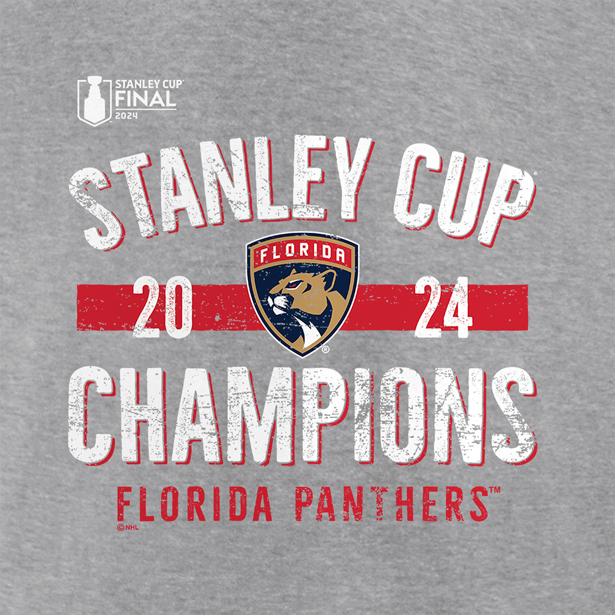 Florida Panthers 2024 Stanley Cup Champions Throwback Crew Sweatshirt