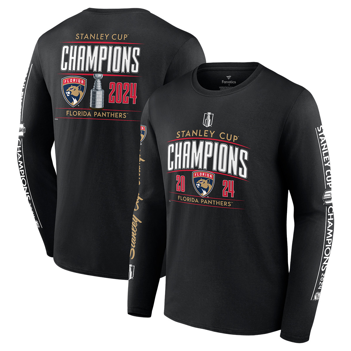 Florida Panthers 2024 Stanley Cup Champions Long Sleeve T-Shirt
