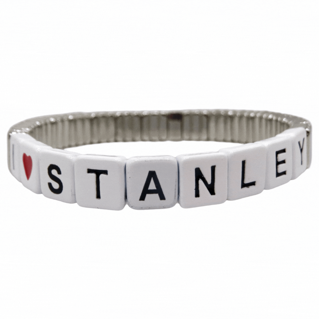 Florida Panthers Silver I Heart Stanley Bracelet