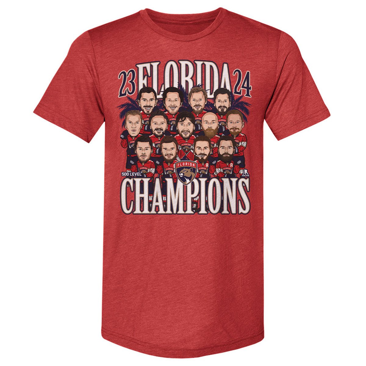 Florida Panthers 2024 Stanley Cup Champions Bobblehead T-Shirt