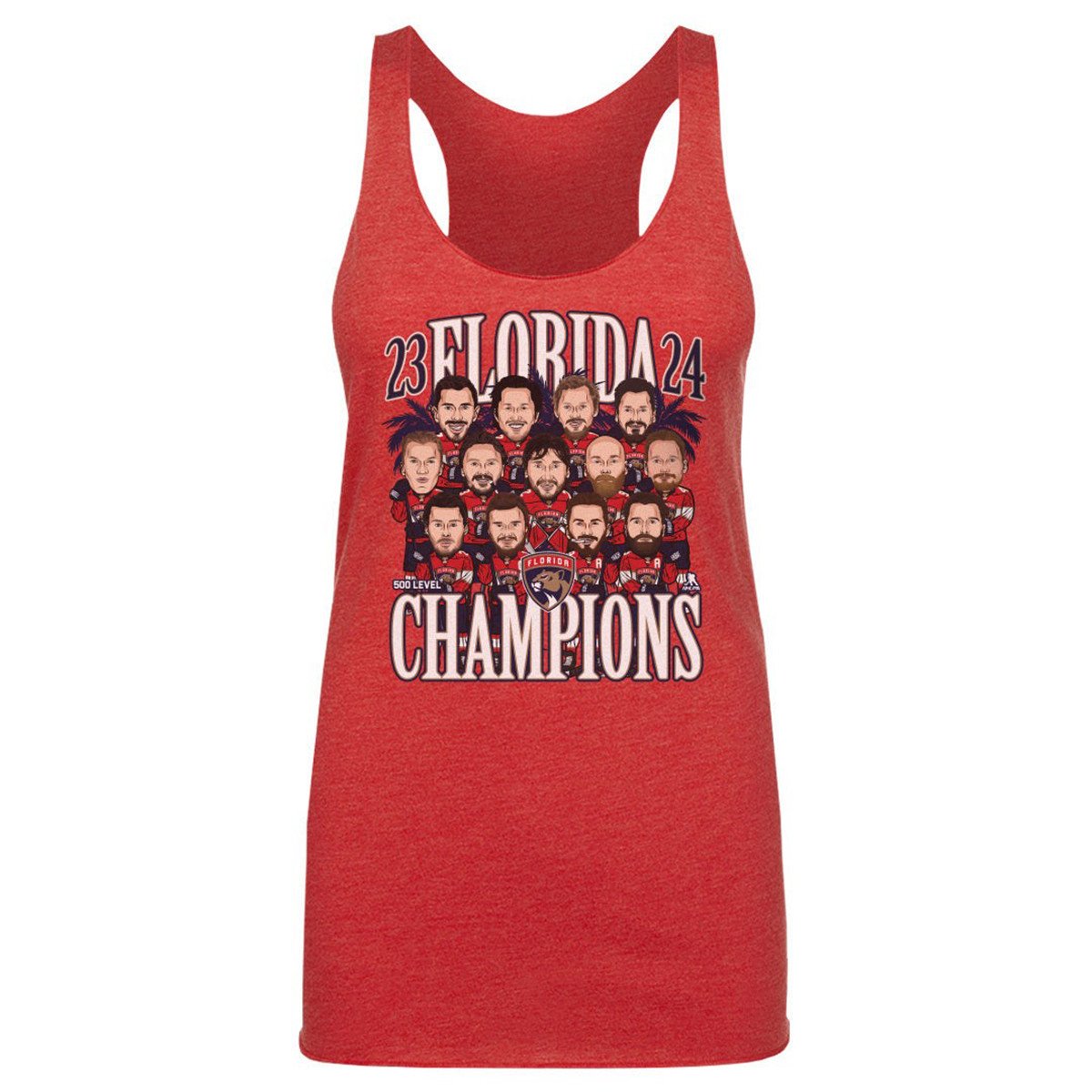 Florida Panthers Women's 2024 Stanley Cup Champions Bobblehead Tank Top