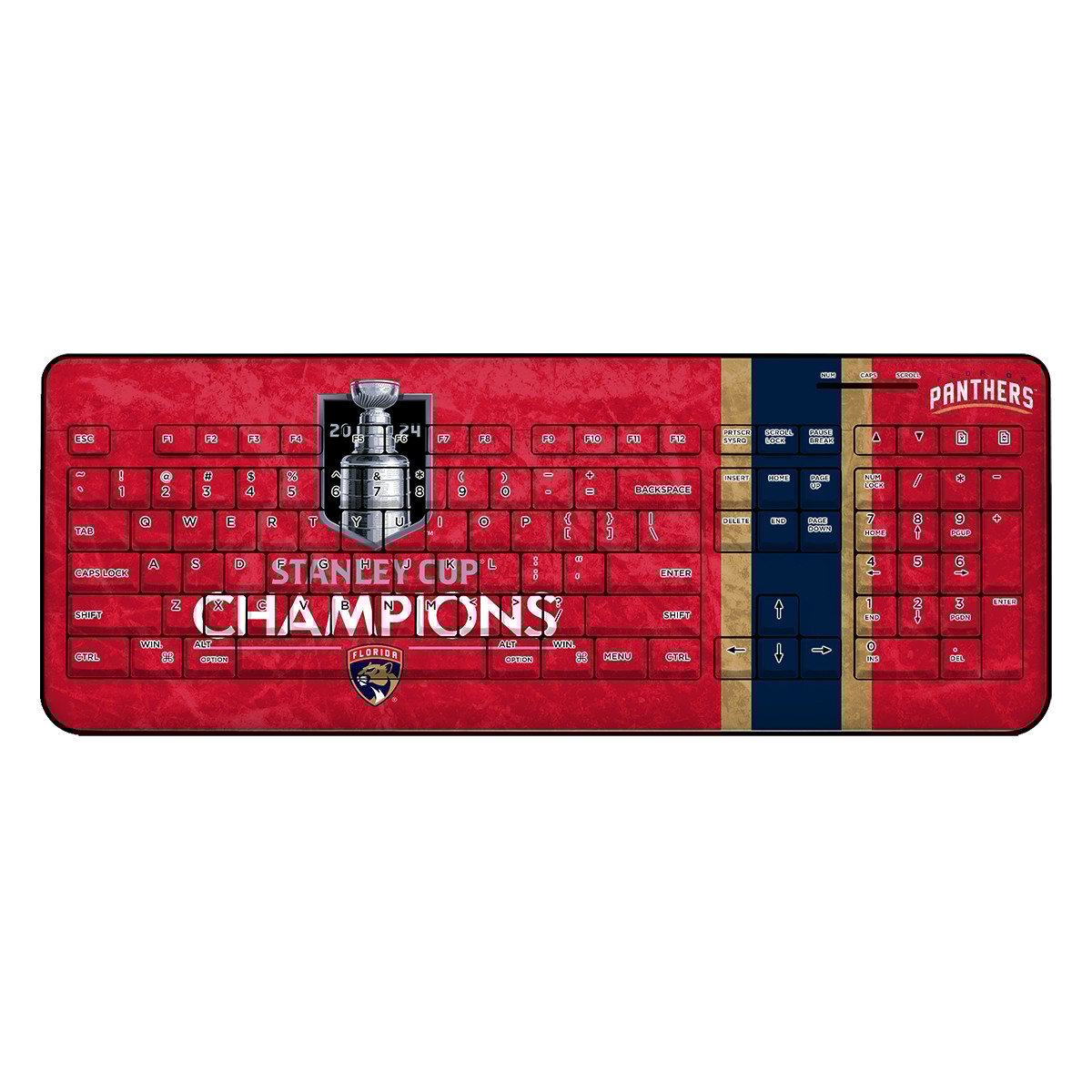 Florida Panthers 2024 Stanley Cup Champions Wireless Keyboard