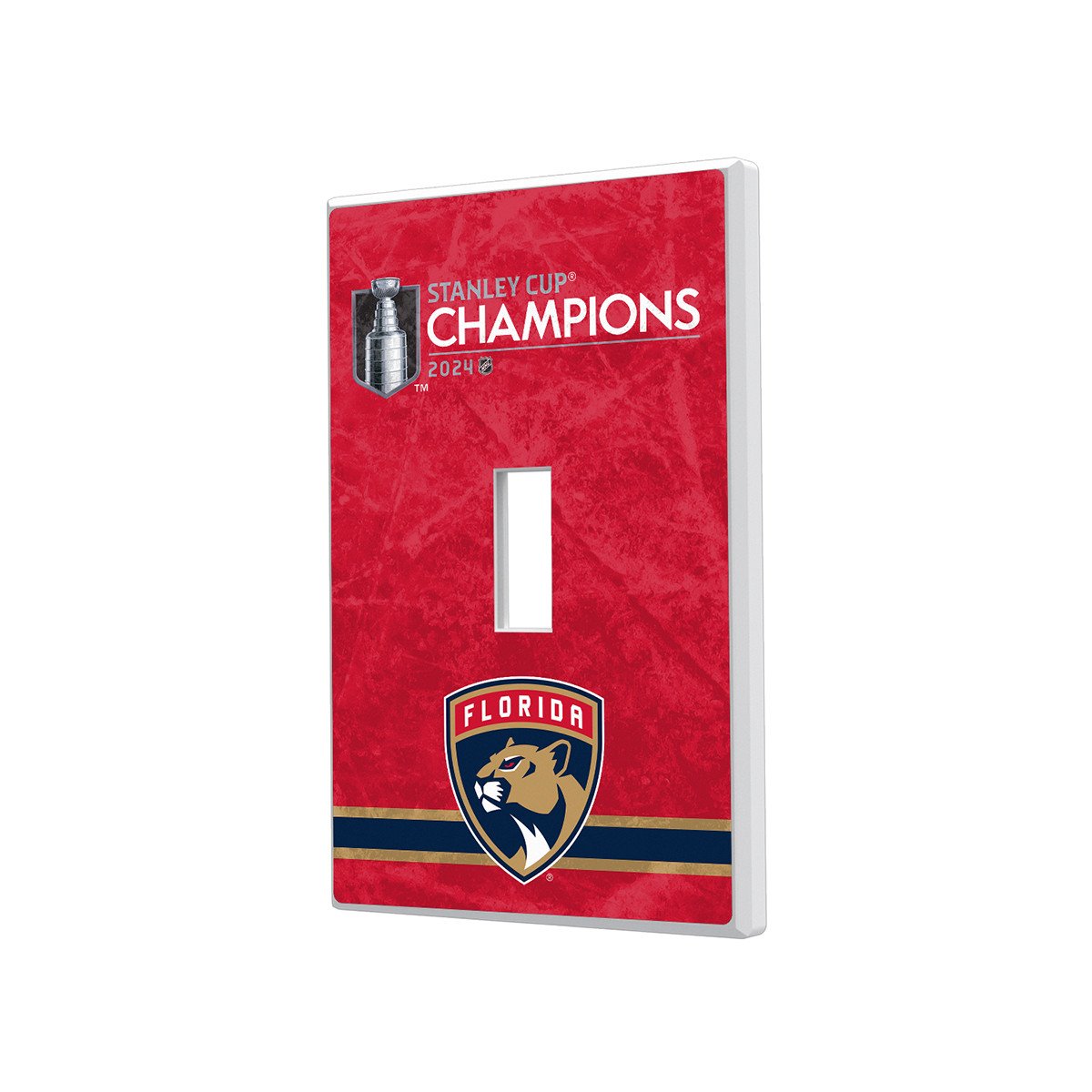 Florida Panthers 2024 Stanley Cup Champions Single Toggle Light Switch Plate