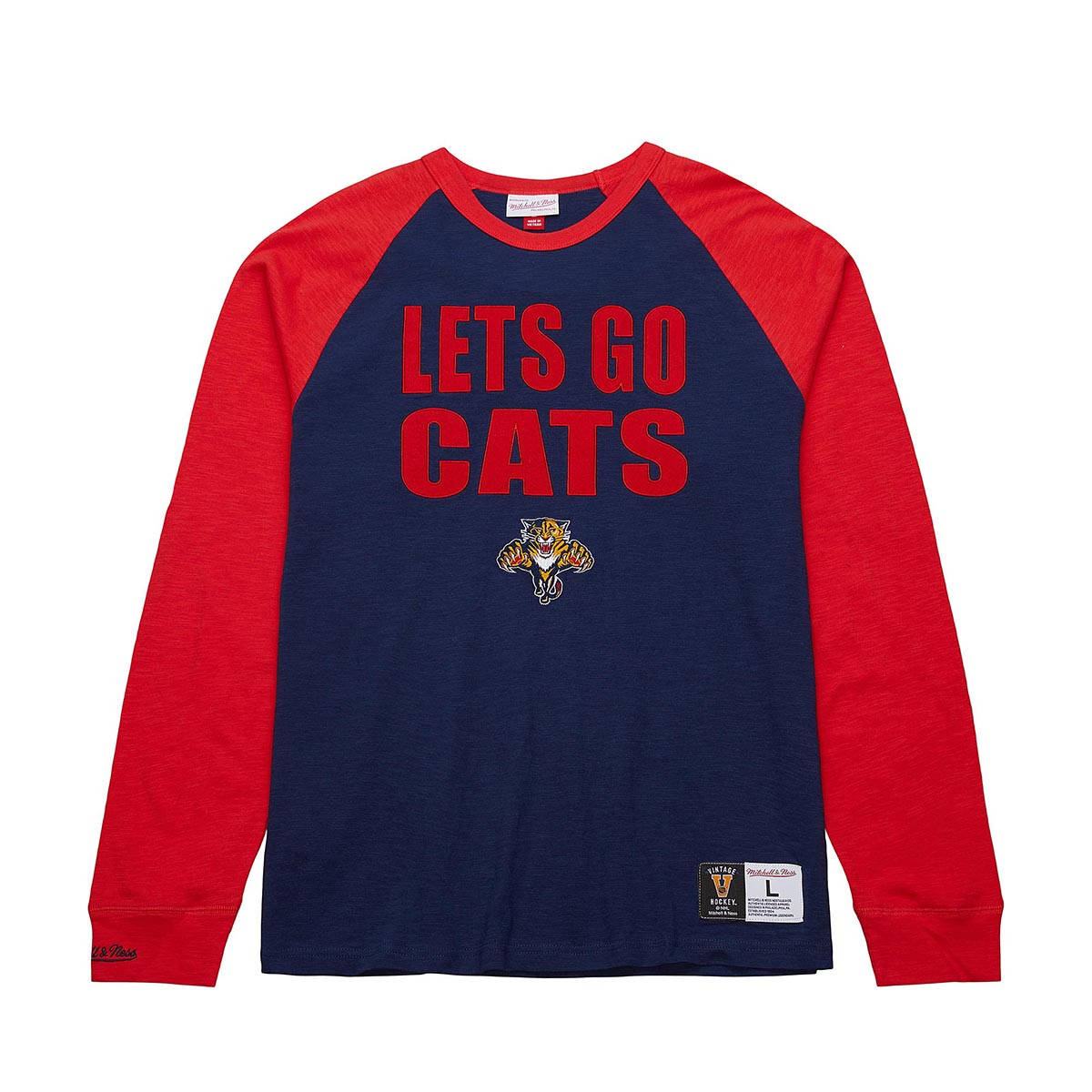 Florida Panthers Let's Go Cats Long Sleeve T-Shirt