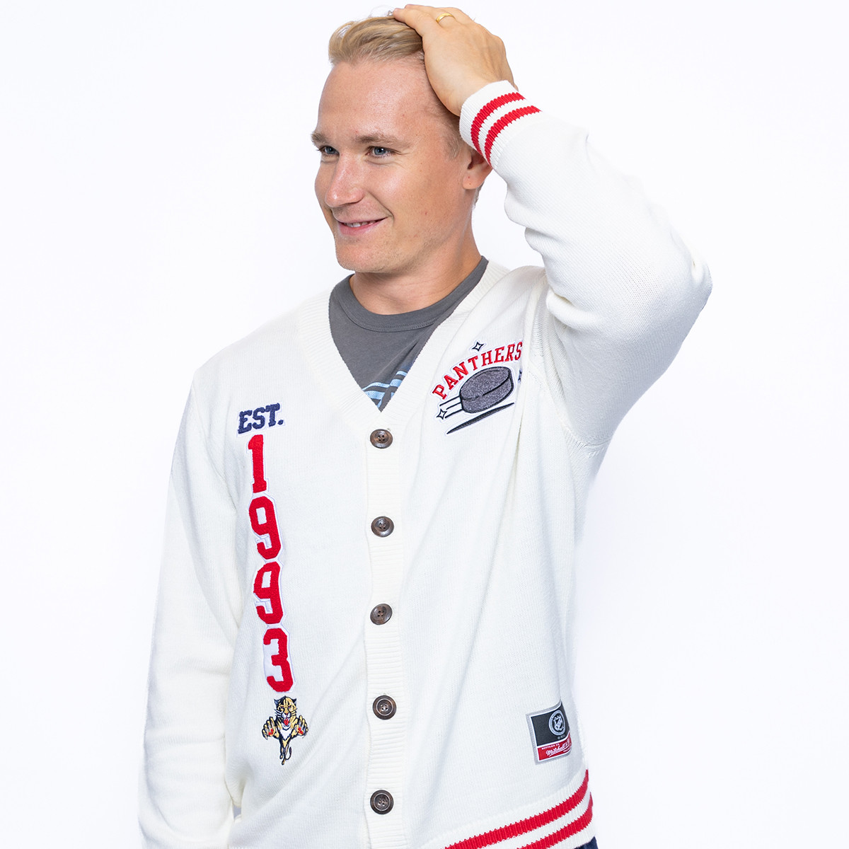 Florida Panthers Full Button Cardigan Sweater