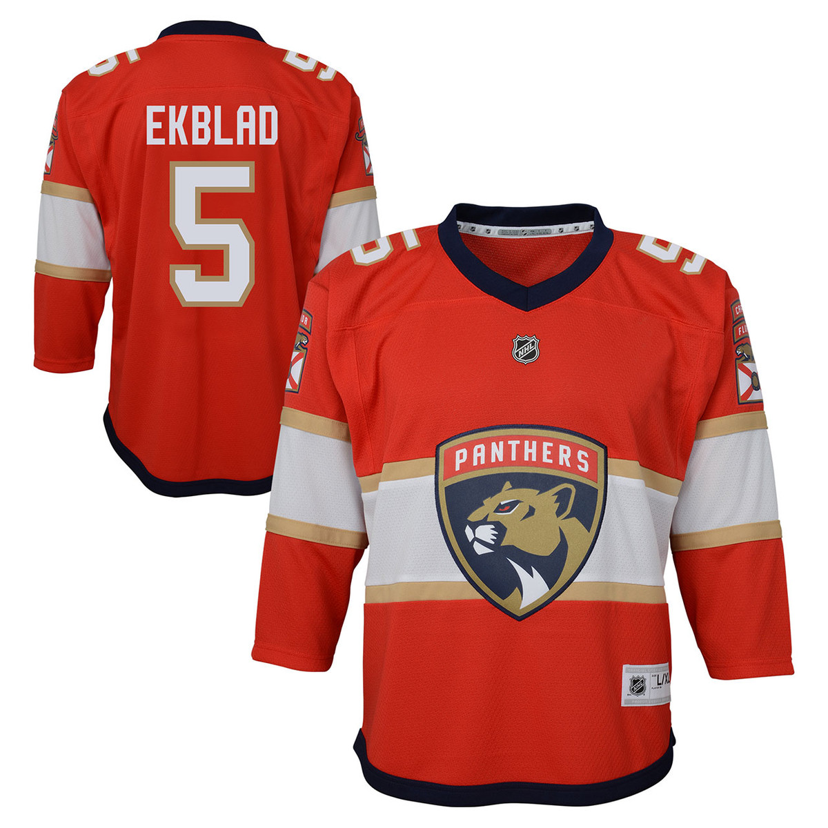 Florida Panthers Youth Home Jersey Ekblad #5 - FLA TEAM SHOP