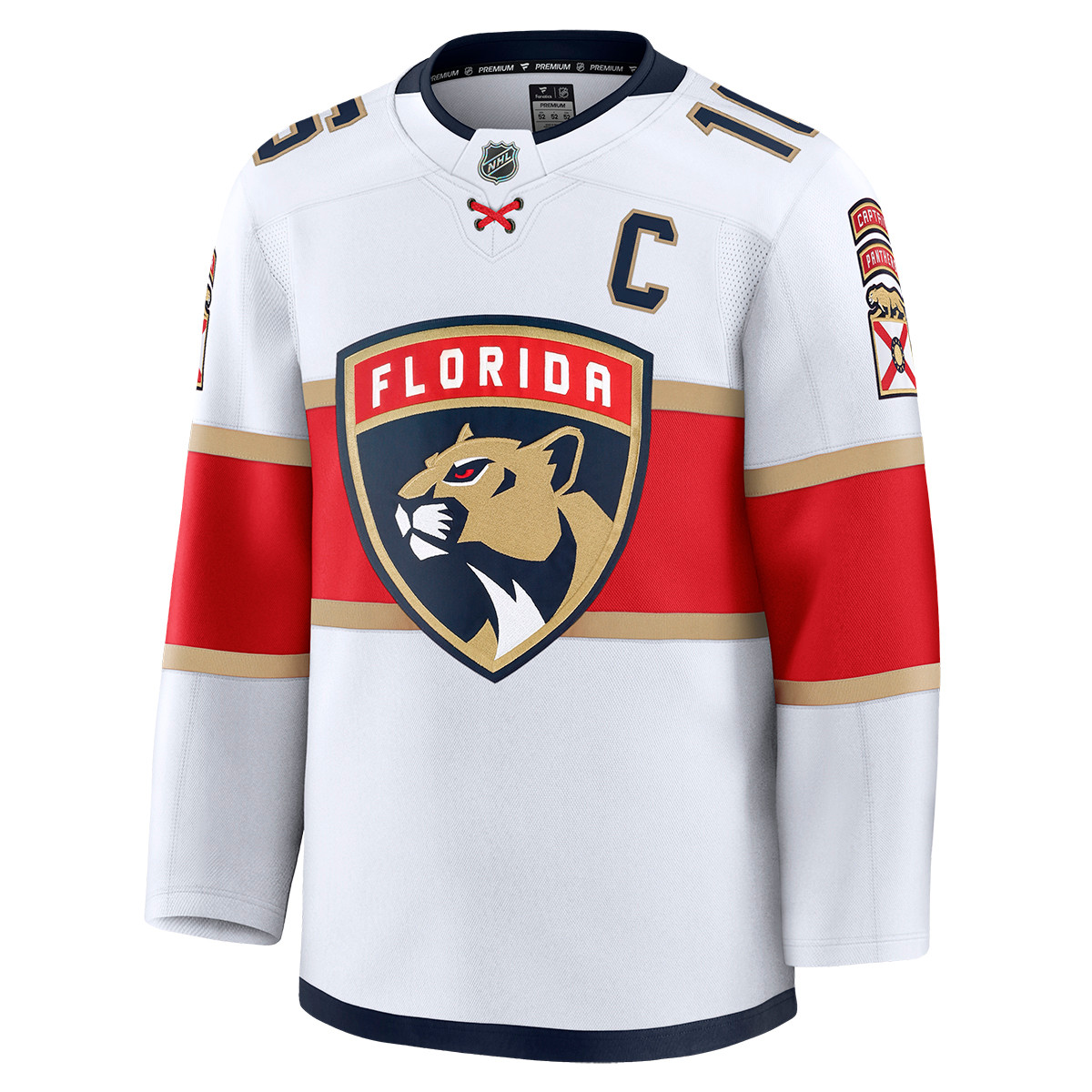 Florida Panthers #16 Aleksander Barkov Premium Authentic Road Jersey