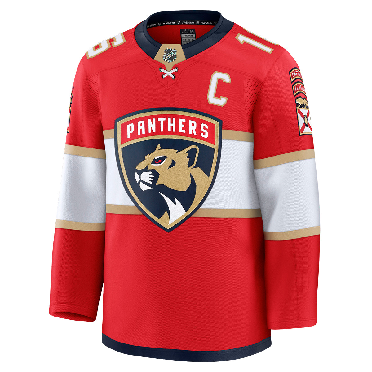 Florida Panthers #16 Aleksander Barkov Premium Authentic Home