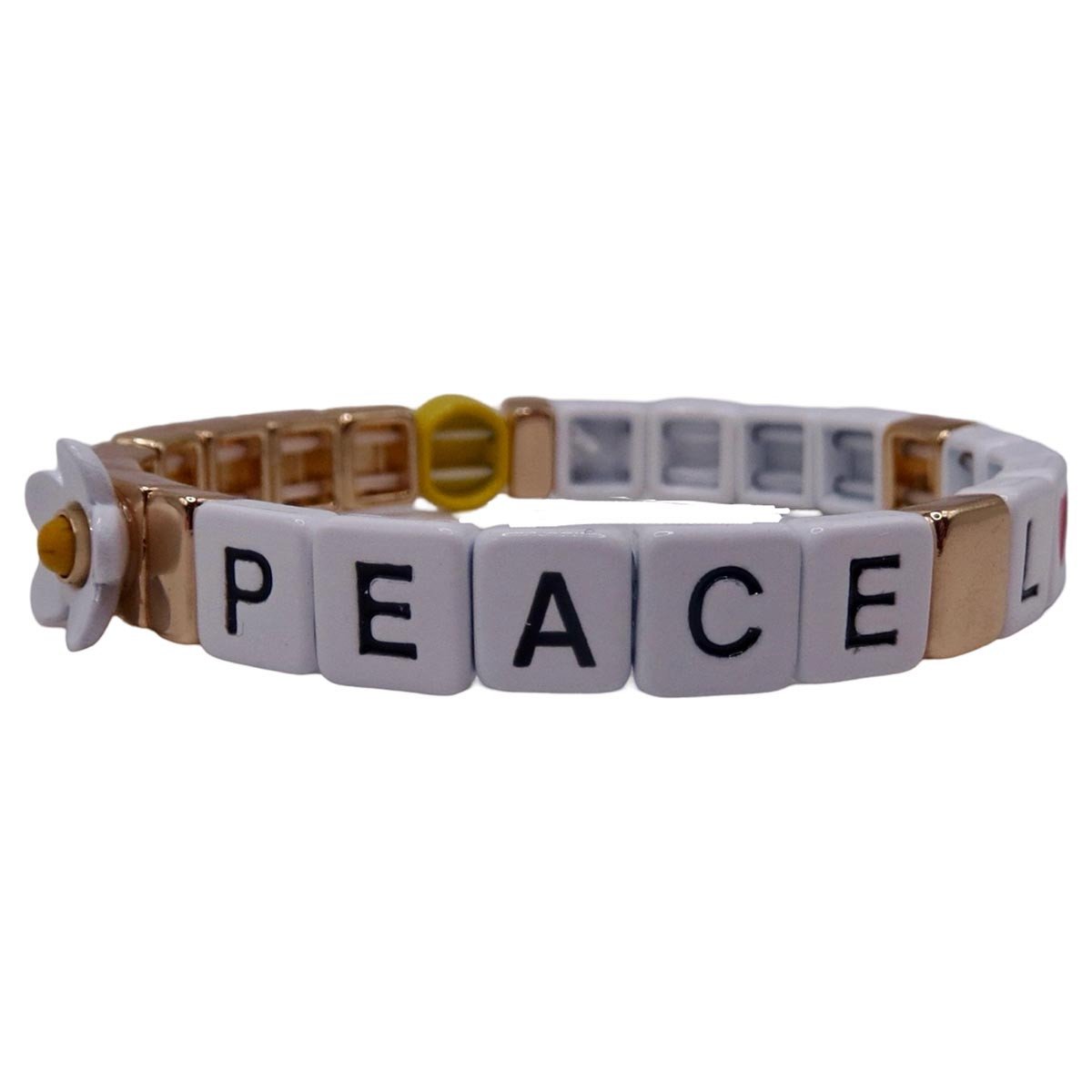 Florida Panthers Peace Love Cure Bracelet