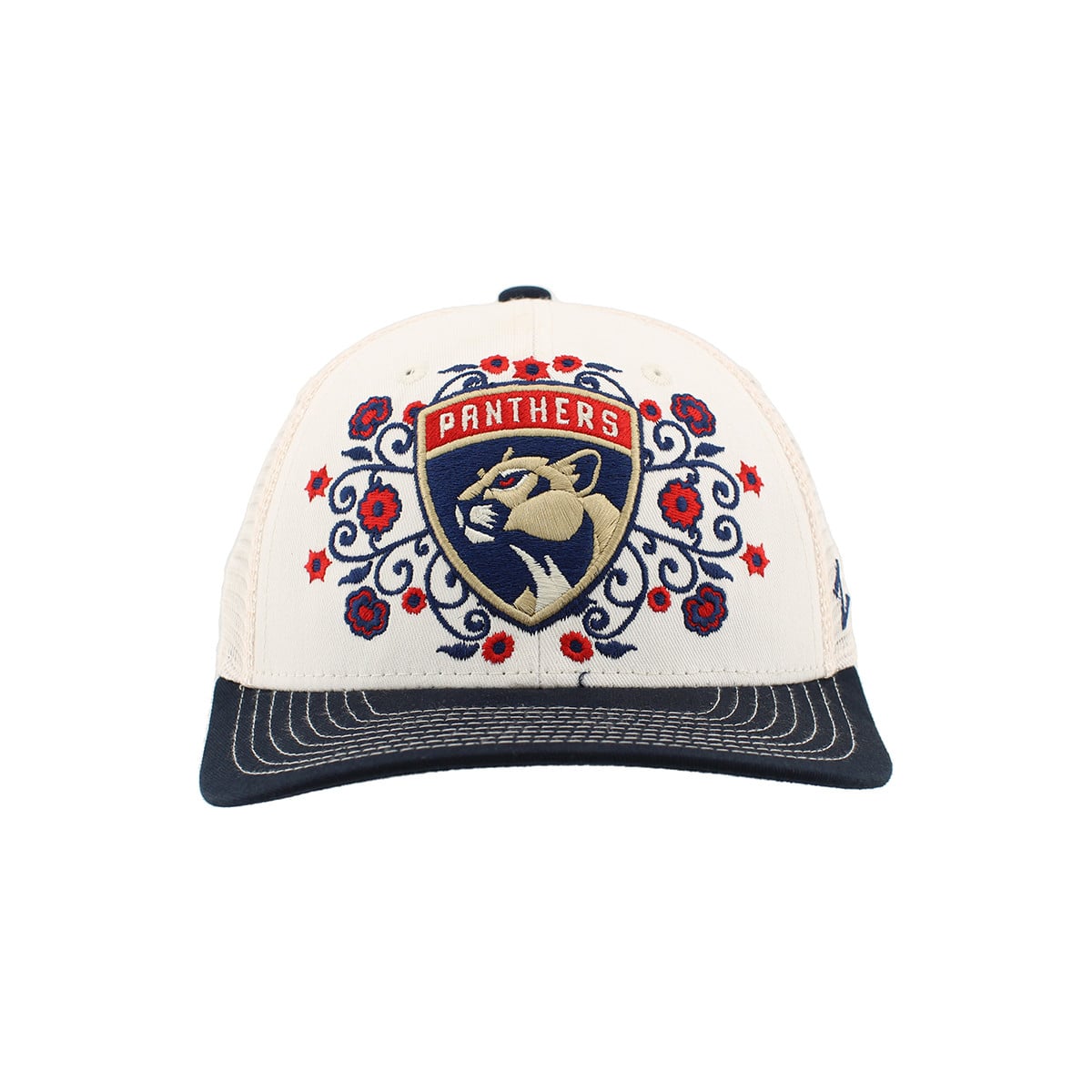 Florida Panthers Day of the Dead Floral Homespun Cap