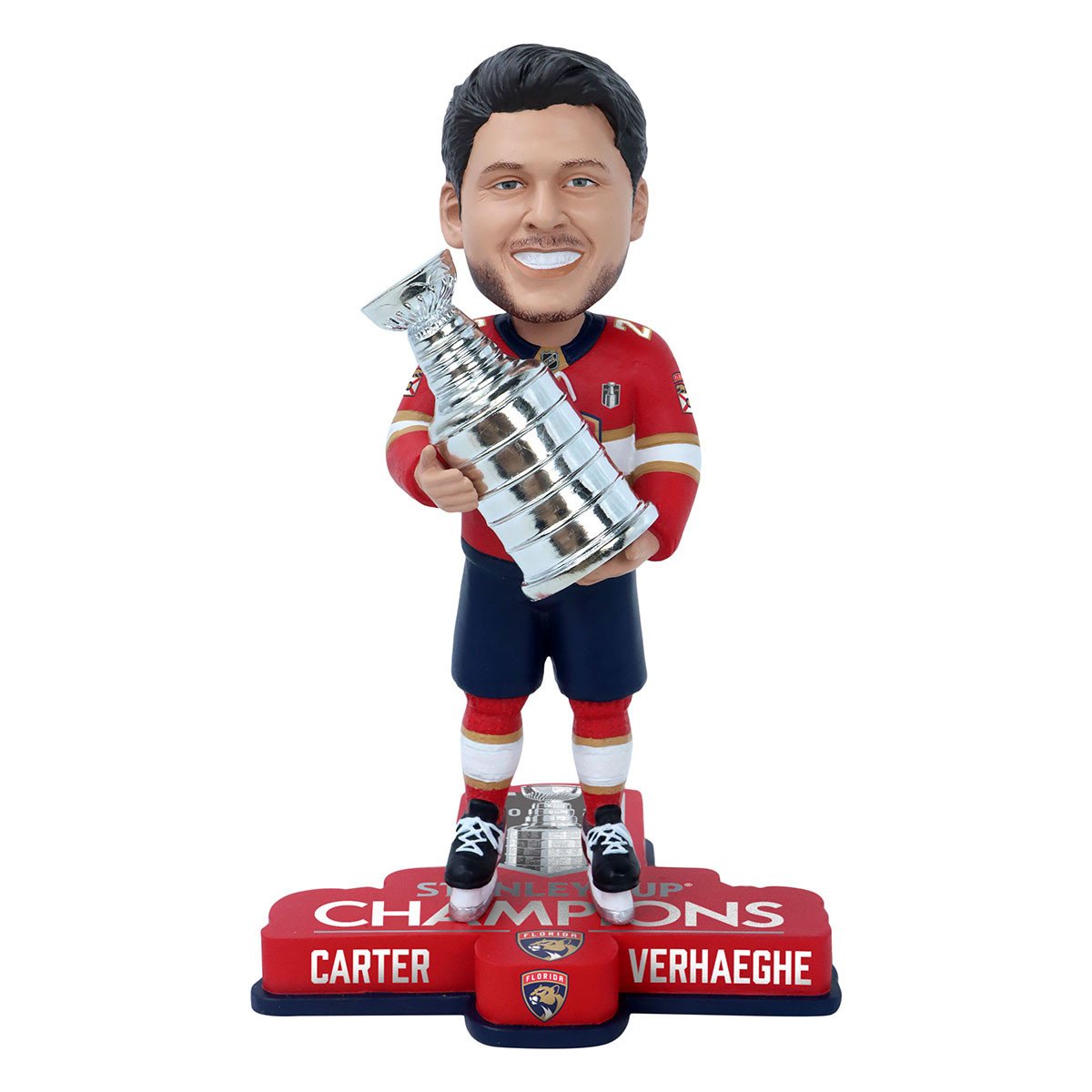 Florida Panthers 2024 Stanley Cup Champions Carter Verhaeghe Bobblehead