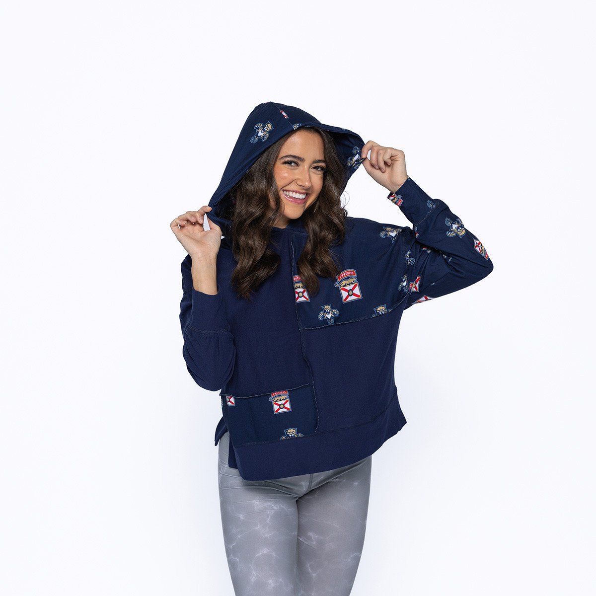 Florida Panthers Women's Record Long Sleeve Hooded Top