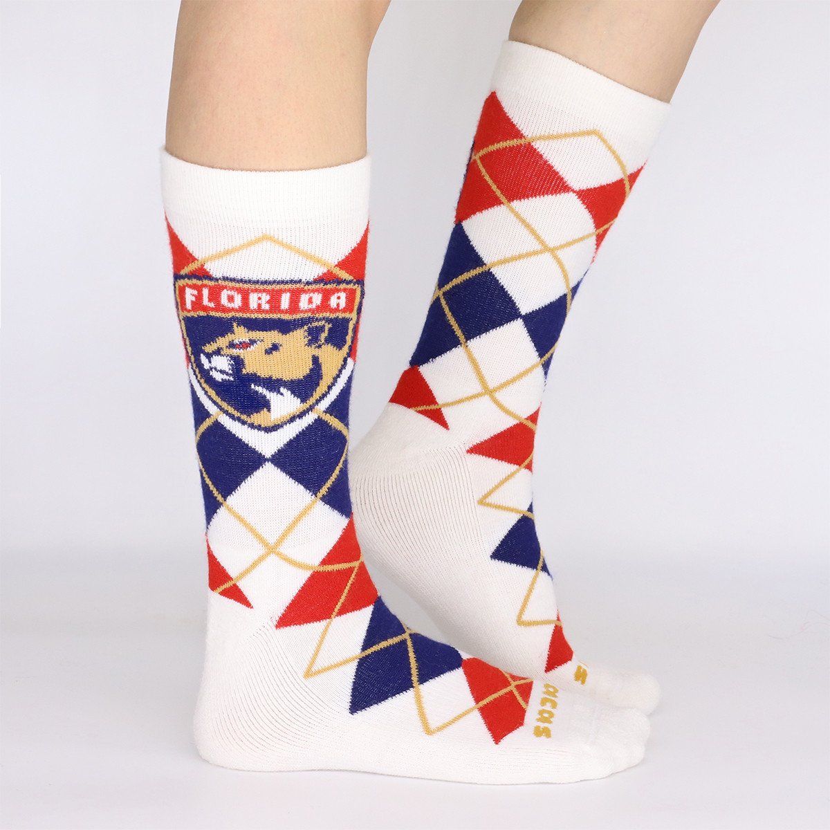 Florida Panthers Women's Argyle Shield Socks