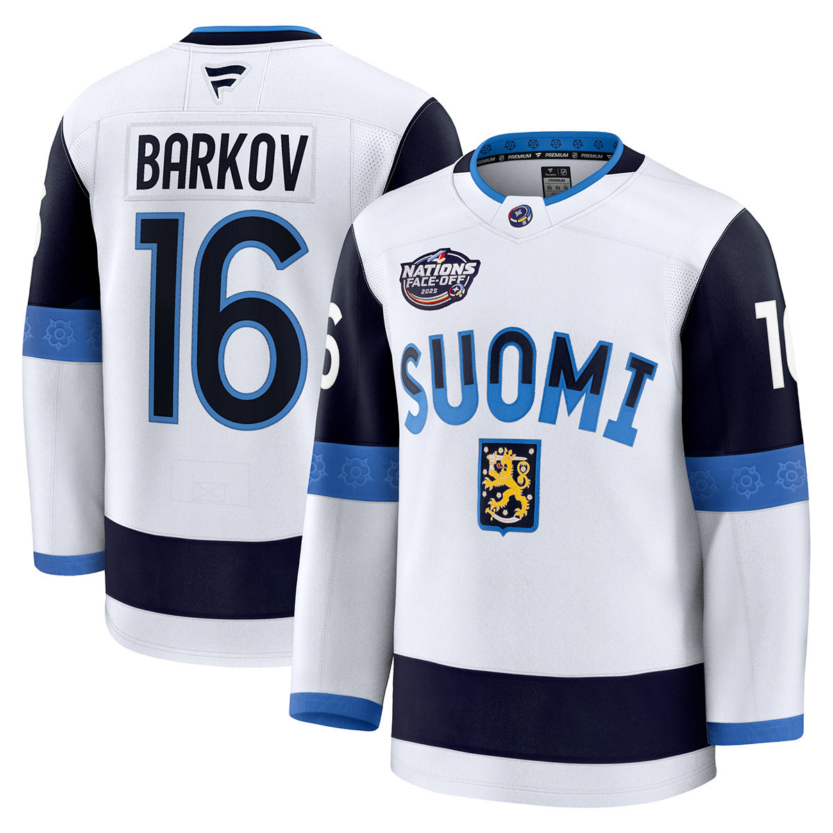 NHL 4 Nations Finland #16 Aleksander Barkov Premium Jersey - FLA