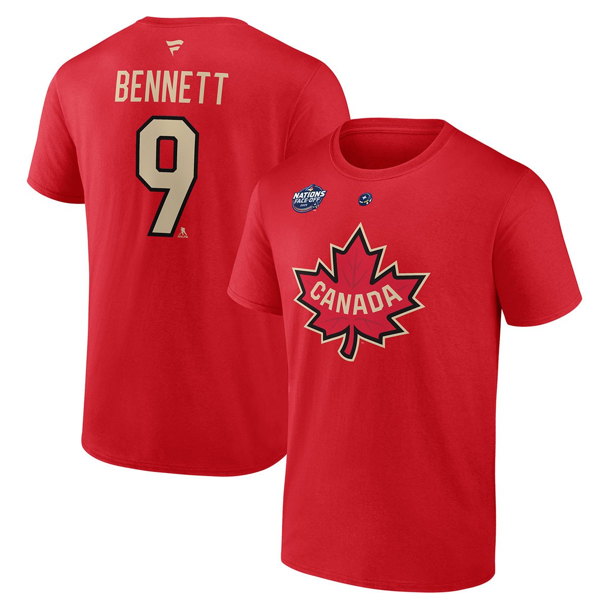 NHL 4 Nations Canada #9 Sam Bennett T-Shirt
