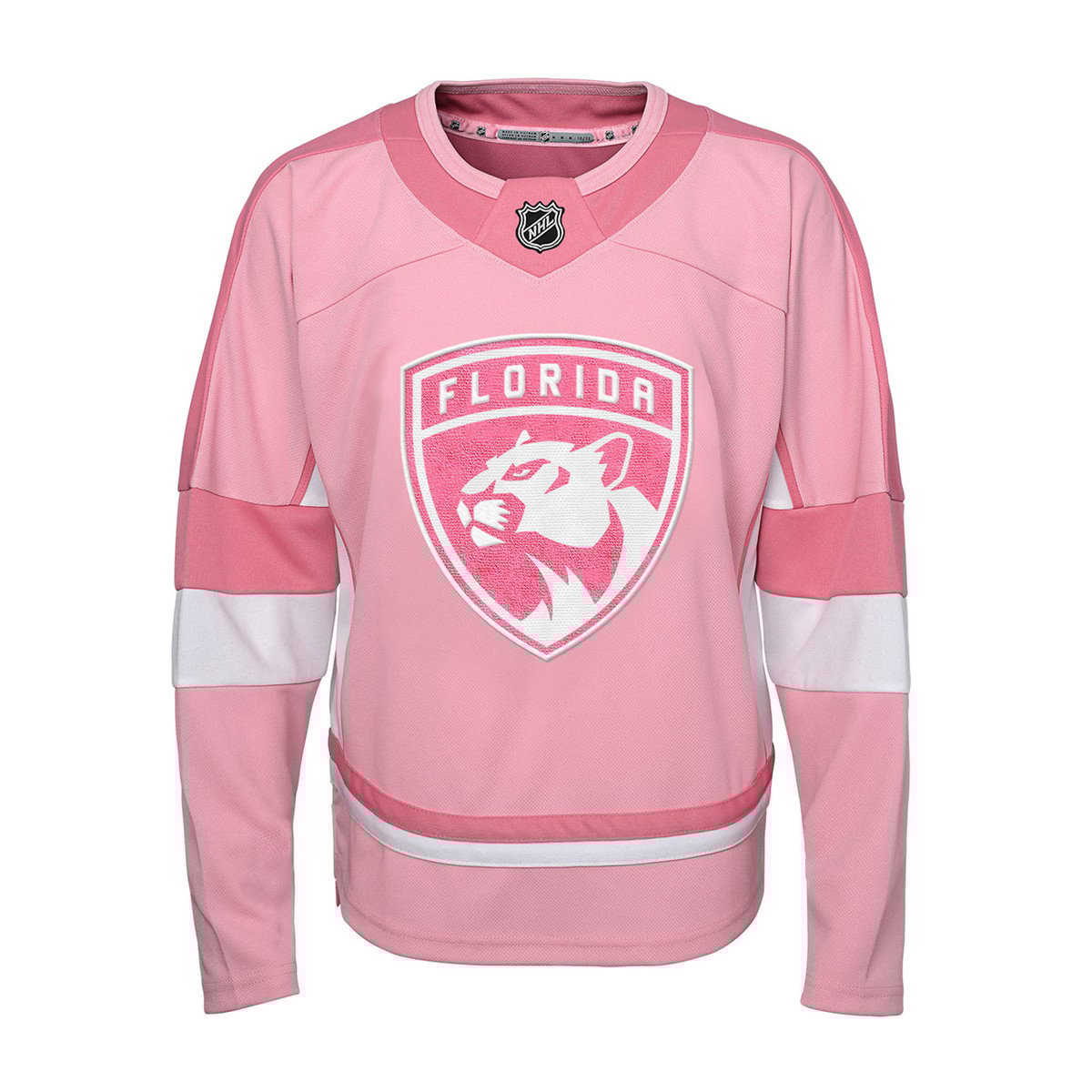 Florida Panthers Youth Girls Pink Jersey