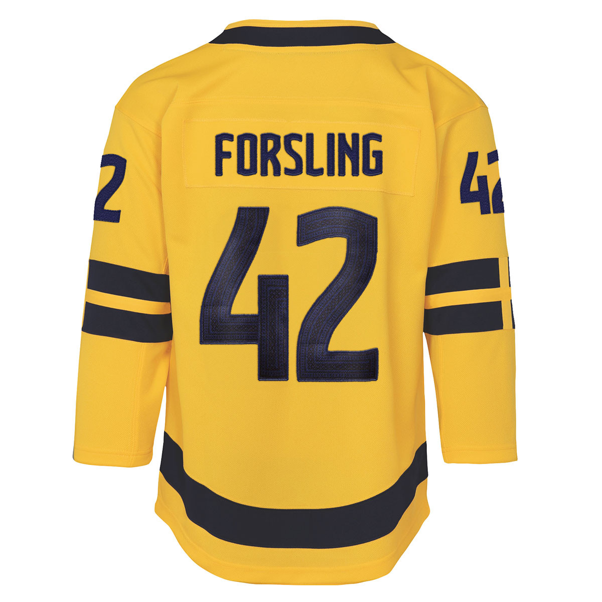 NHL 4 Nations Youth Sweden #42 Gustav Forsling Jersey - FLA TEAM SHOP