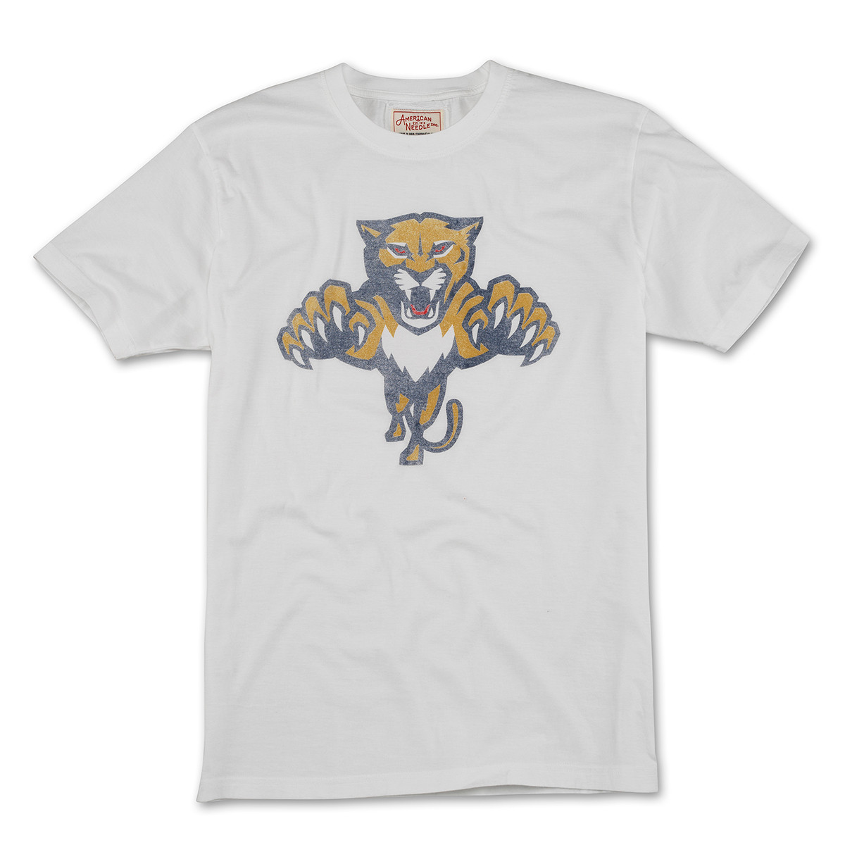 Florida Panthers Vintage Fade Leaping Cat T-Shirt - FLA TEAM SHOP