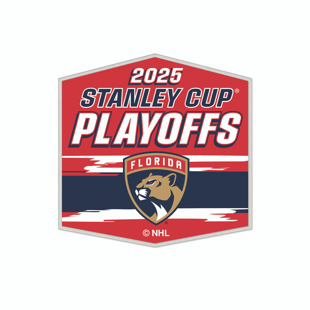 Florida Panthers 2025 Stanley Cup Playoff Shield Pin