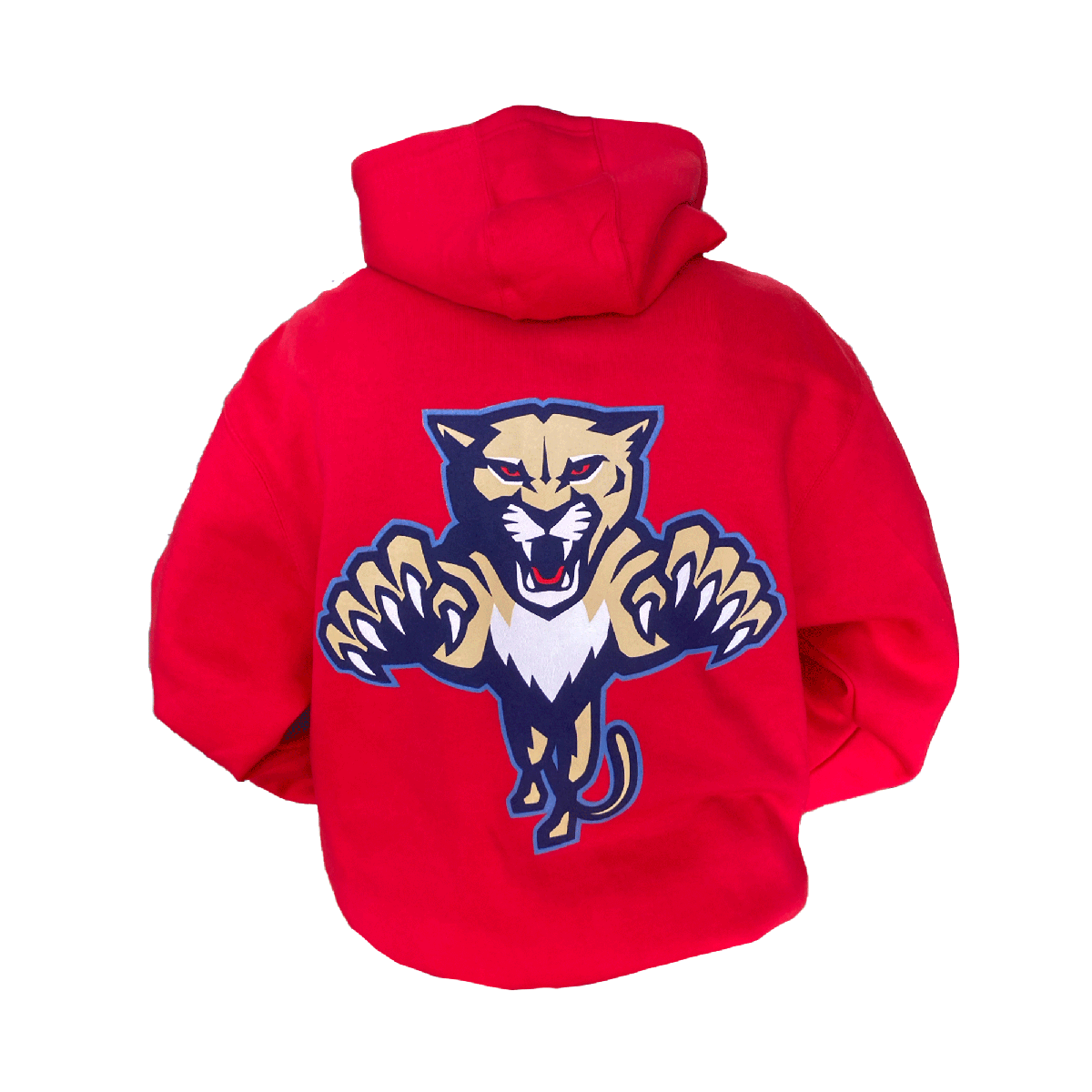 Florida Panthers Leaping Cat Patches Hooded Sweatshirt