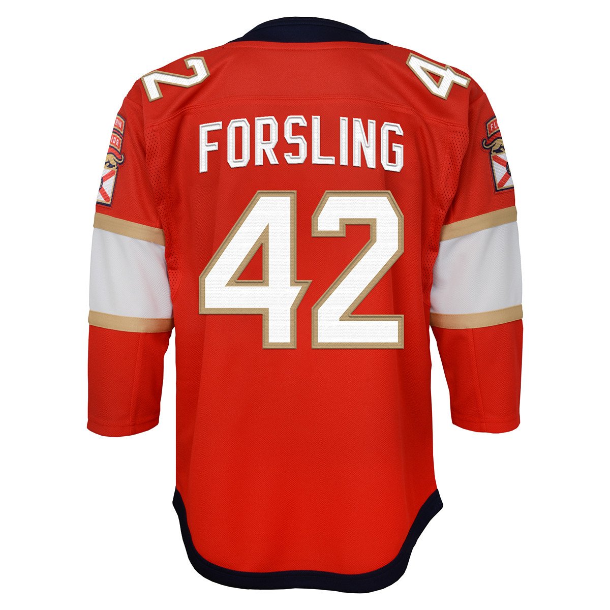 Florida Panthers Youth #42 Gustav Forsling Home Jersey