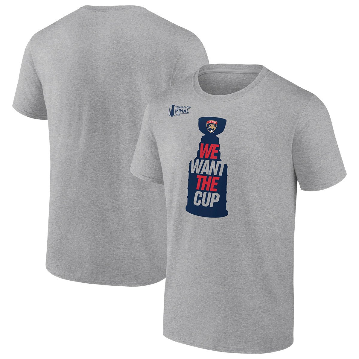 Florida Panthers 2025 Stanley Cup Final We Want the Cup T-Shirt
