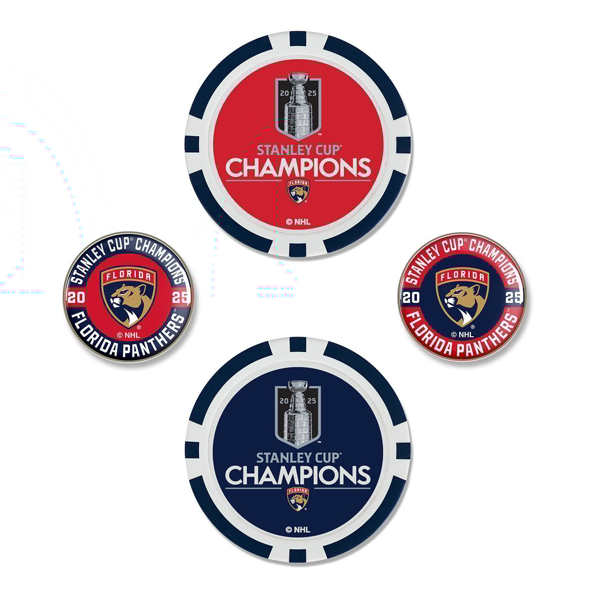 Florida Panthers 2025 Stanley Cup Champions Golf Ball Marker Divot Tool