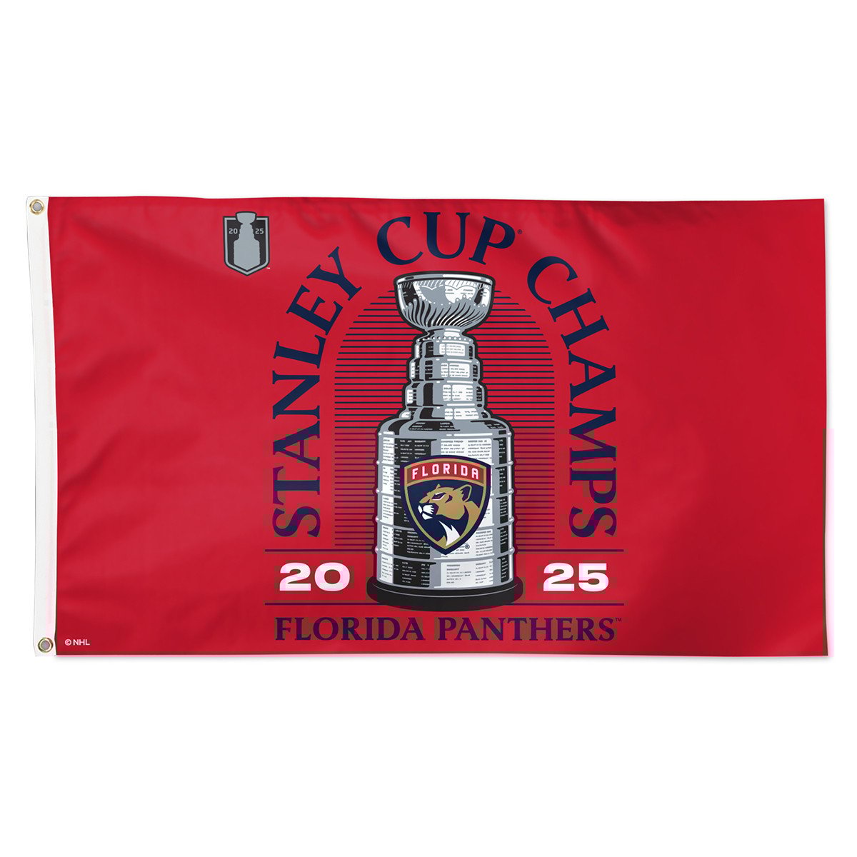 Florida Panthers 2025 Stanley Cup Champions Deluxe Flag