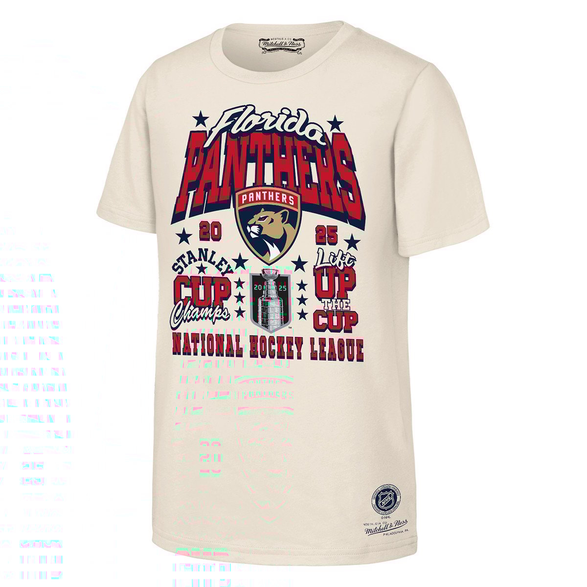 Florida Panthers Youth 2025 Stanley Cup Champions Lift the Cup T-Shirt