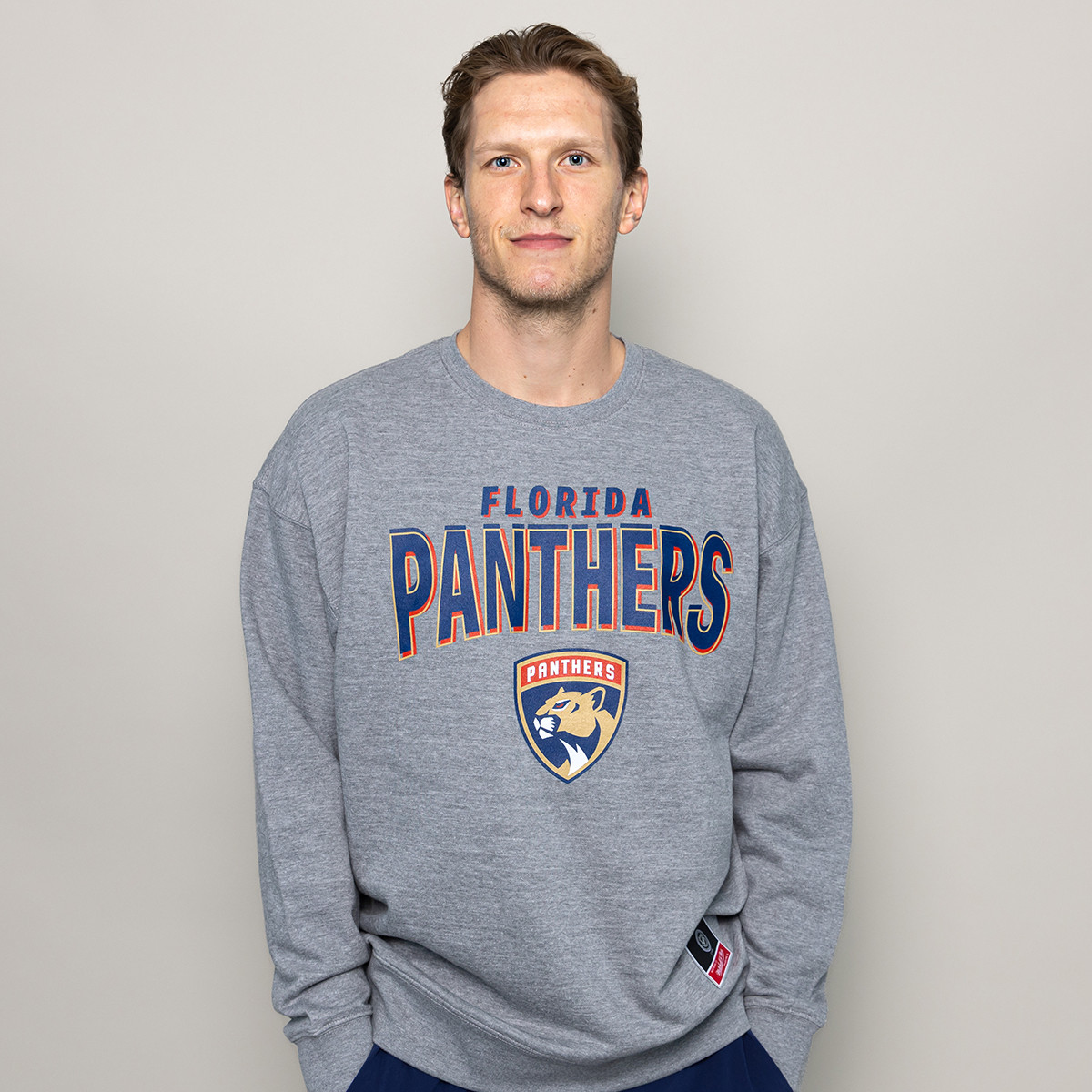 Florida Panthers 2025 Stanley Cup Champions Trophy Crew Neck Sweatshirt