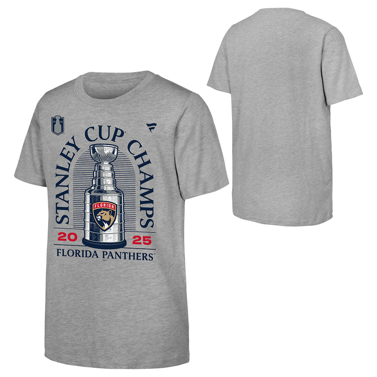 Florida Panthers Youth 2025 Stanley Cup Champs Locker Room T-Shirt