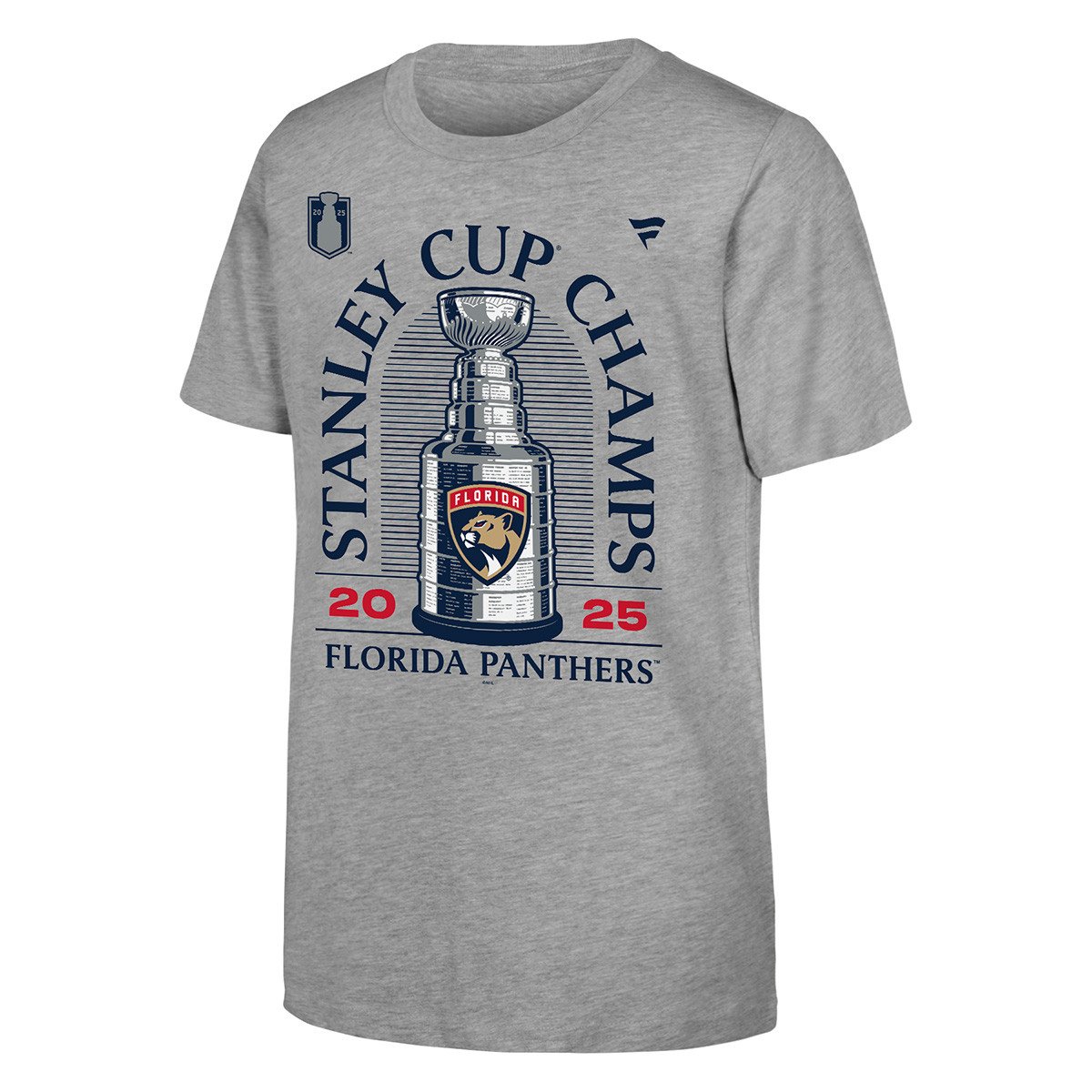 Florida Panthers Youth 2025 Stanley Cup Champs Locker Room T-Shirt