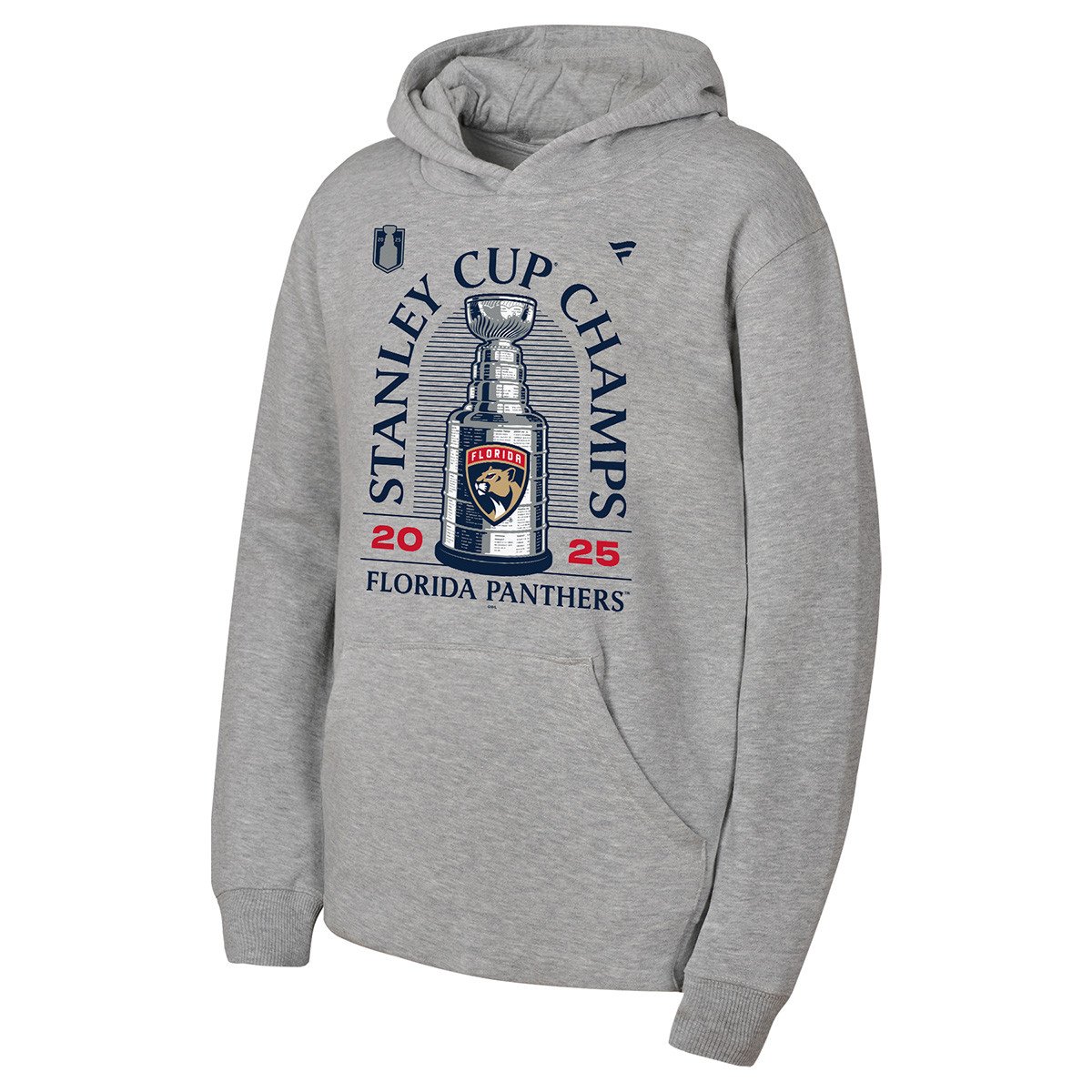 Florida Panthers Youth 2025 Stanley Cup Champs Locker Room Hooded Sweatshirt