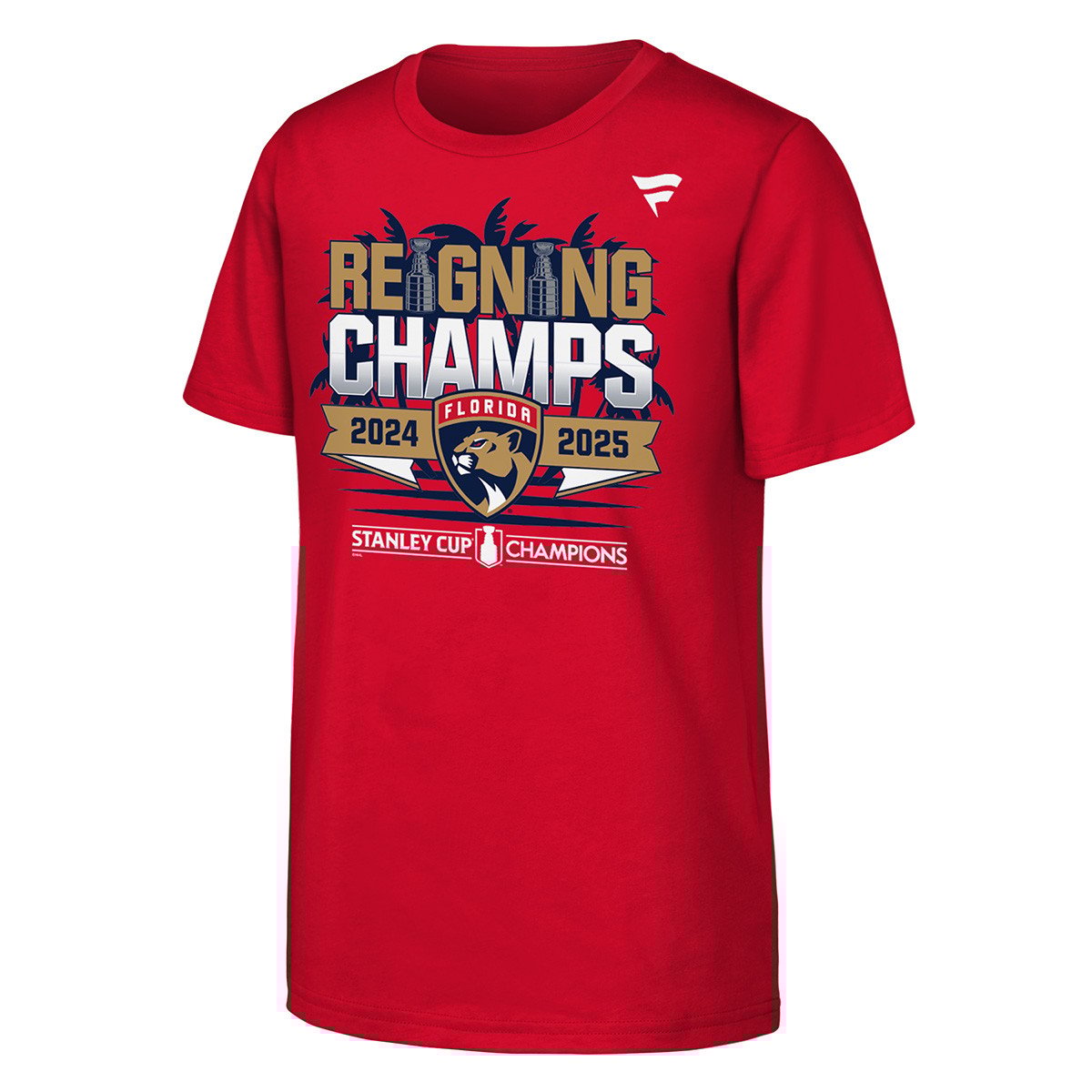 Florida Panthers Youth 2025 Stanley Cup Champions Parade T-Shirt