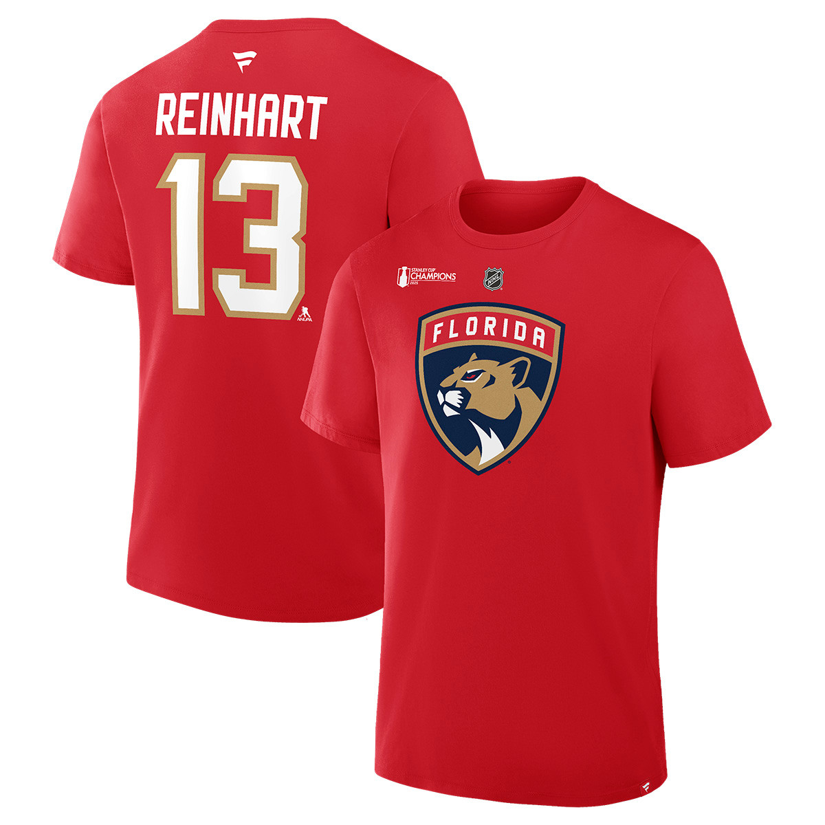 Florida Panthers 2025 Stanley Cup Champions #13 Sam Reinhart T