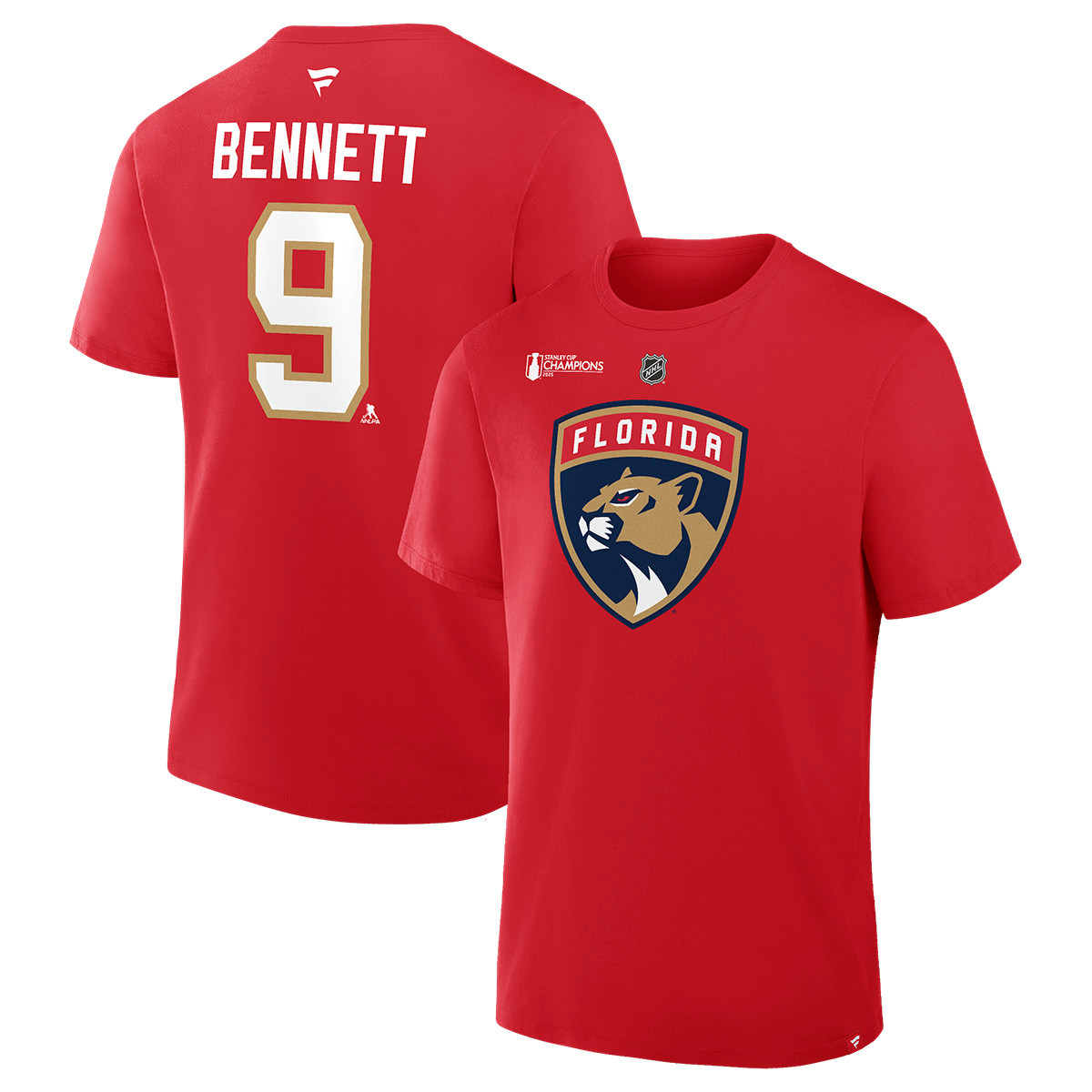 Florida Panthers 2025 Stanley Cup Champions #9 Sam Bennett T-Shirt