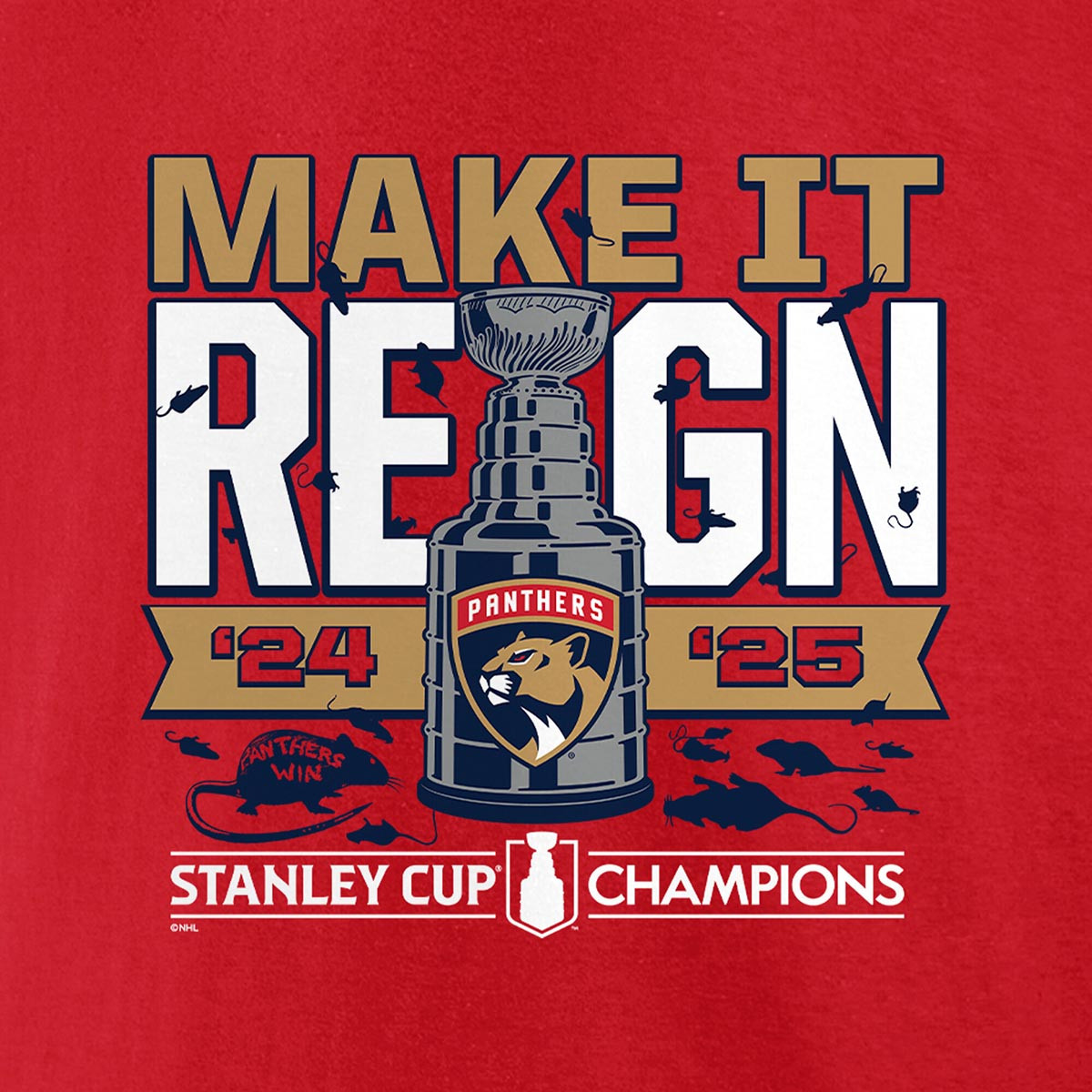 Florida Panthers 2024-2025 Back-to-Back Stanley Cup Champions Make