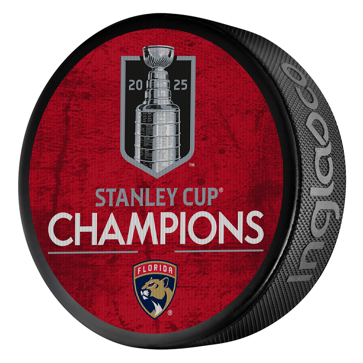 Florida Panthers 2025 Stanley Cup Champions Lenticular Puck - FLA