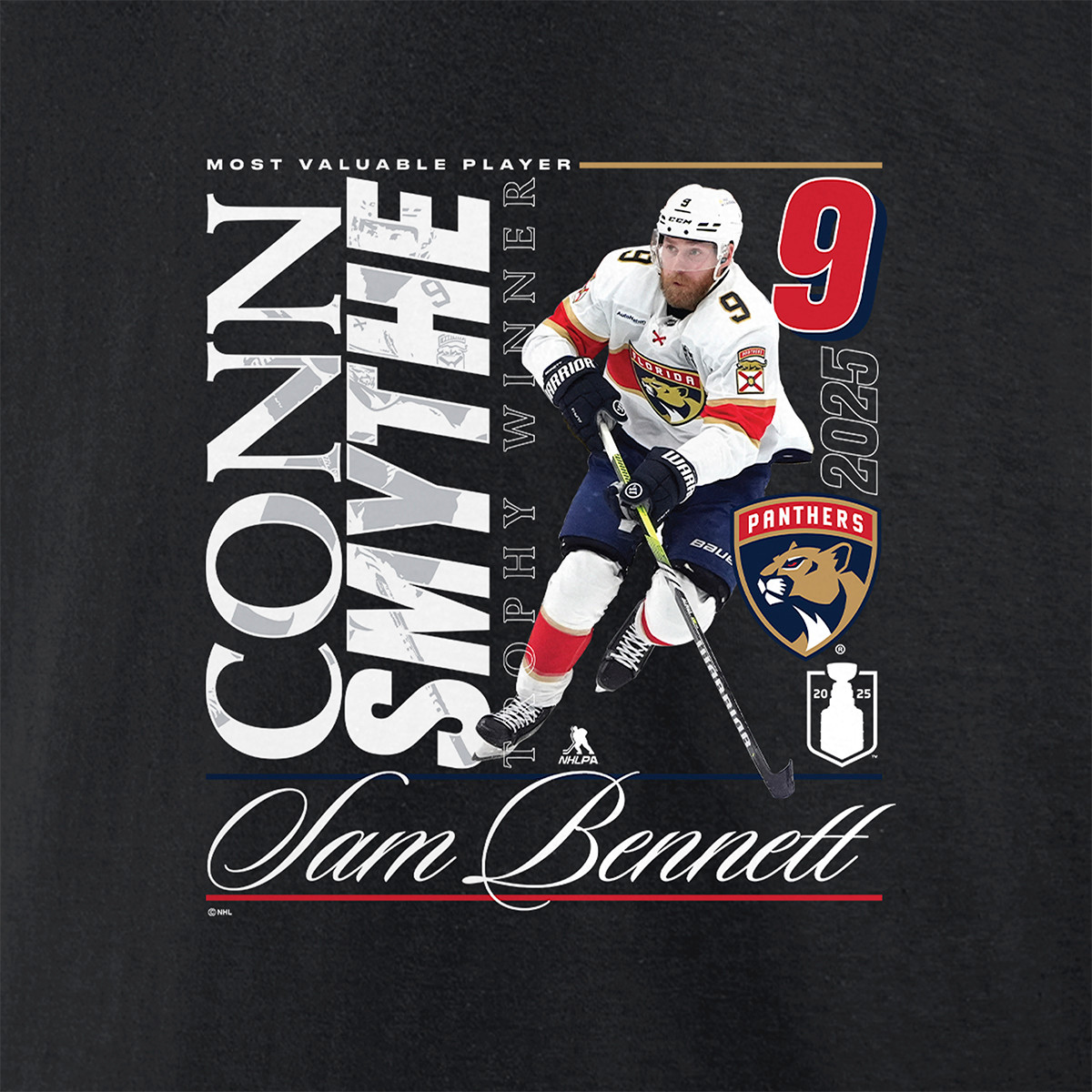 Florida Panthers 2025 Conn Smythe Winner Sam Bennett T-Shirt