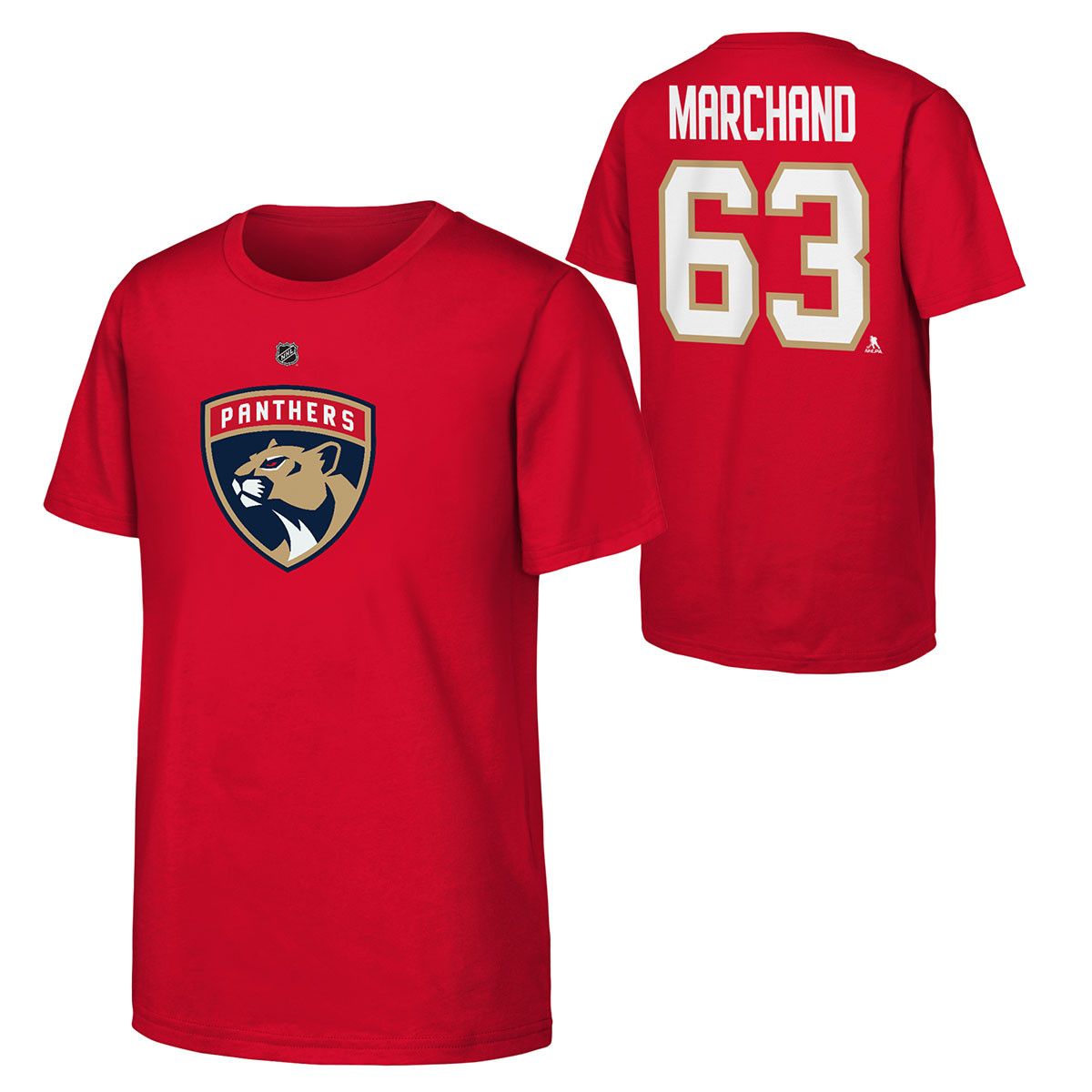 Florida Panthers Youth #63 Brad Marchand Name & Number Shirt - FLA
