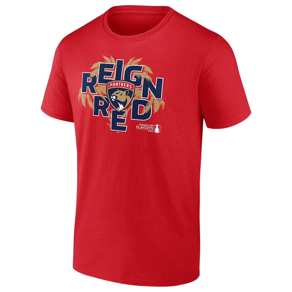 Florida Panthers 2025 Stanley Cup Playoff Participant Reign Red T-Shirt