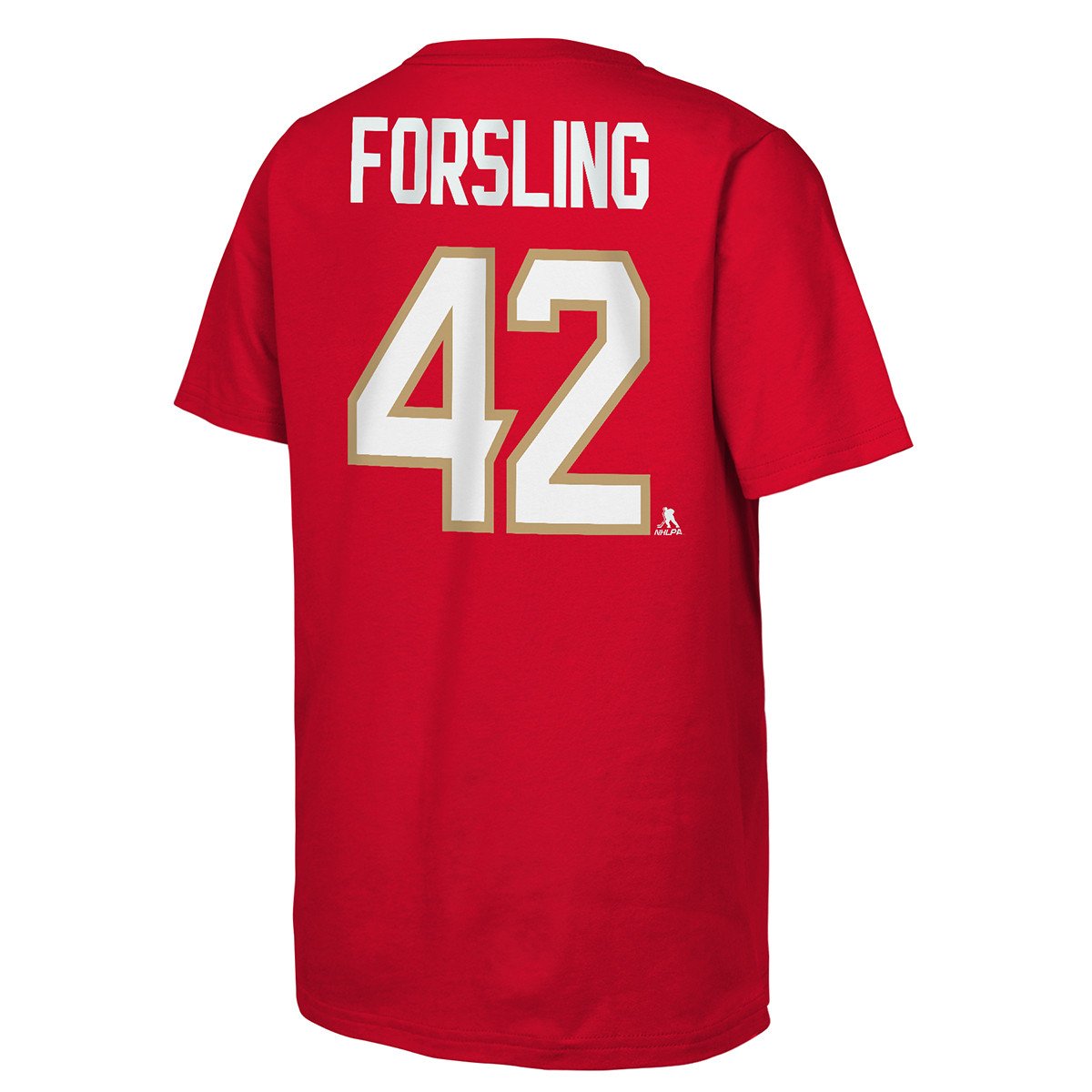 Florida Panthers Youth #42 Gustav Forsling Name & Number Shirt