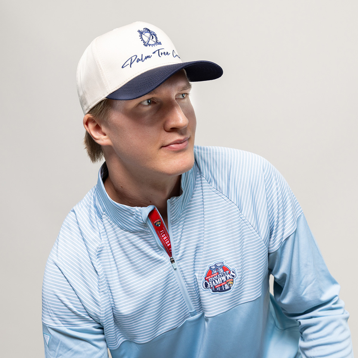 Florida Panthers x Palm Tree Crew Navy Iconic Cap - FLA TEAM SHOP