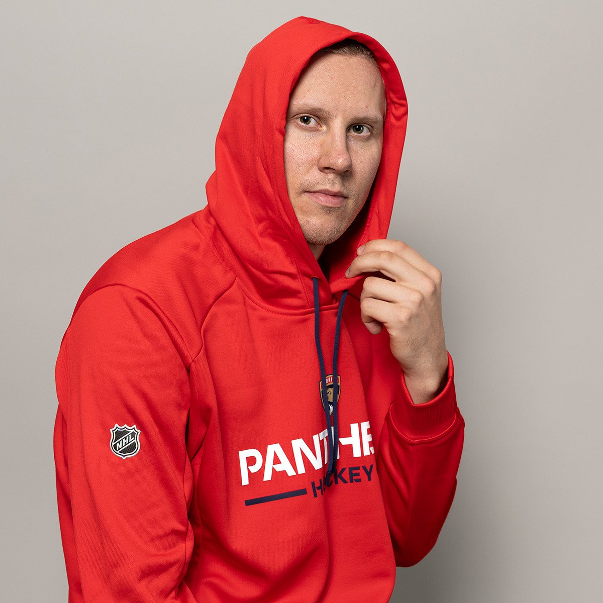 Florida Panthers 2025 Authentic Pro Rink Hooded Pullover