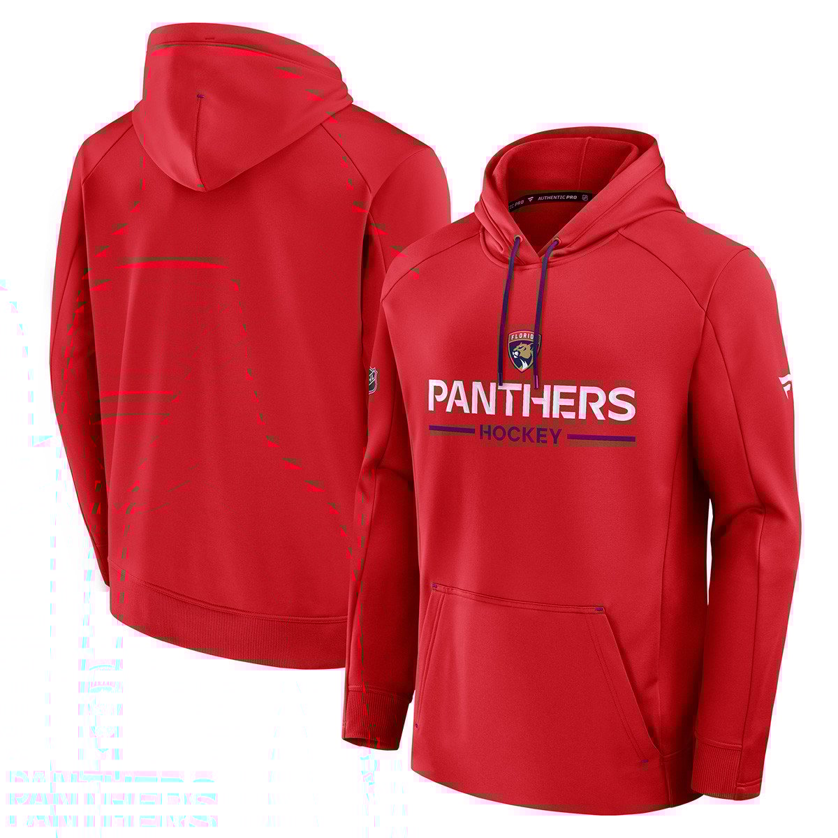 Florida Panthers 2025 Authentic Pro Rink Hooded Pullover