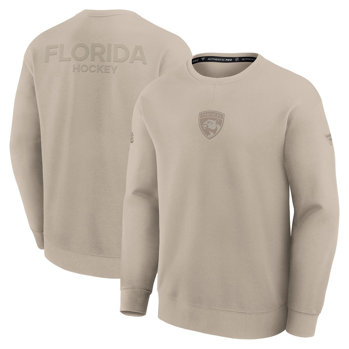 Florida Panthers 2025 Authentic Pro Road Crew Neck Pullover