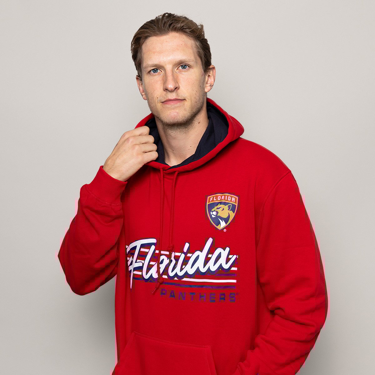 Florida Panthers Throwback Script Hooded Sweatshirt