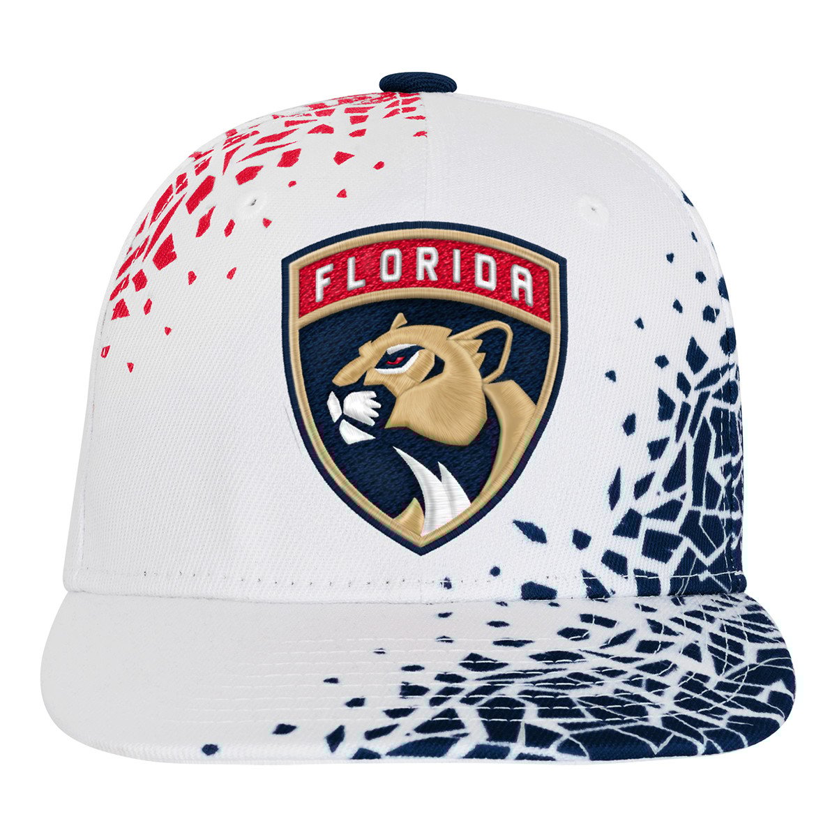 Florida Panthers Youth New Edge Flat Brim Cap